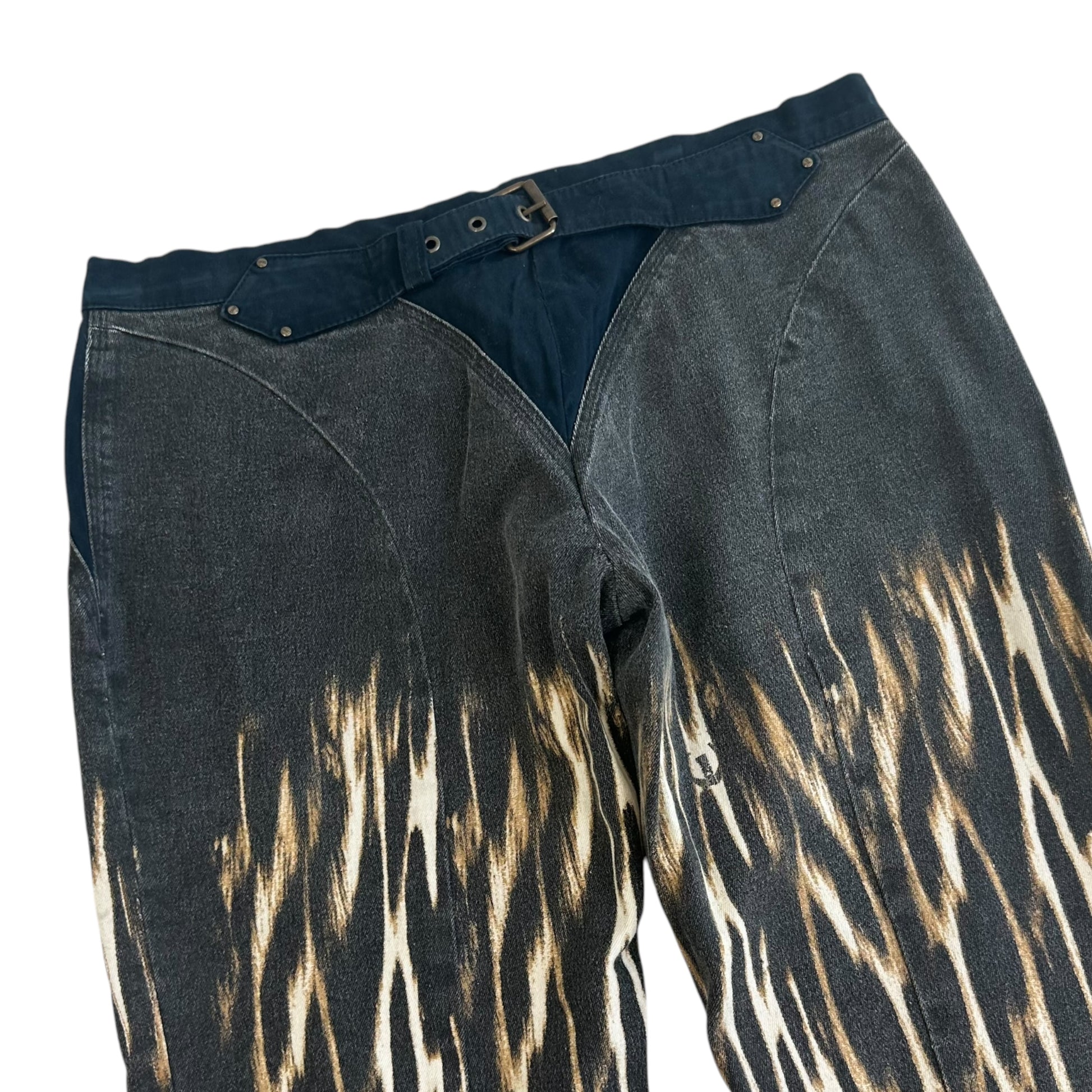 Just Cavalli Roberto Cavalli Leopard Print Patchwork Jeans - Outfit Repeater