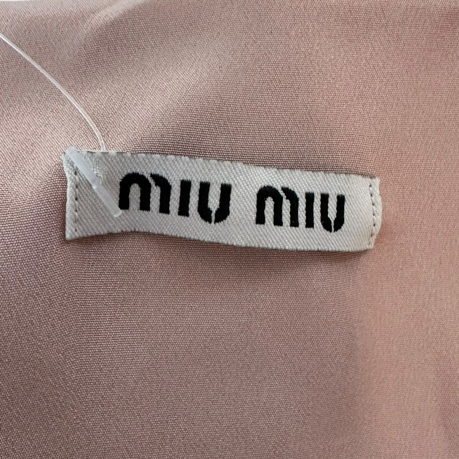 Miu Miu Pale Pink Leather Collared Jacket - Outfit Repeater