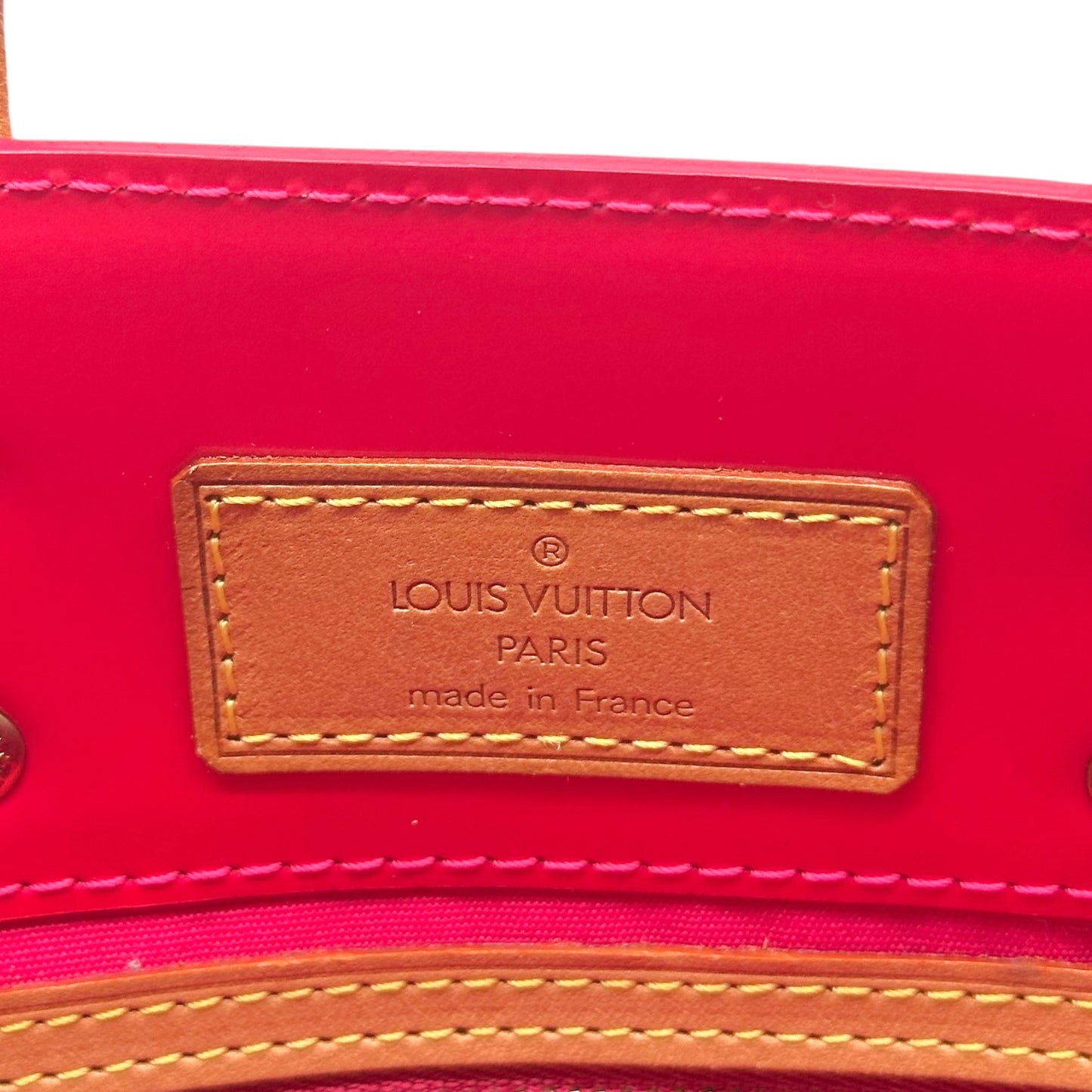 Louis Vuitton Mini Tote Bag Hot Pink Vernis Monogram