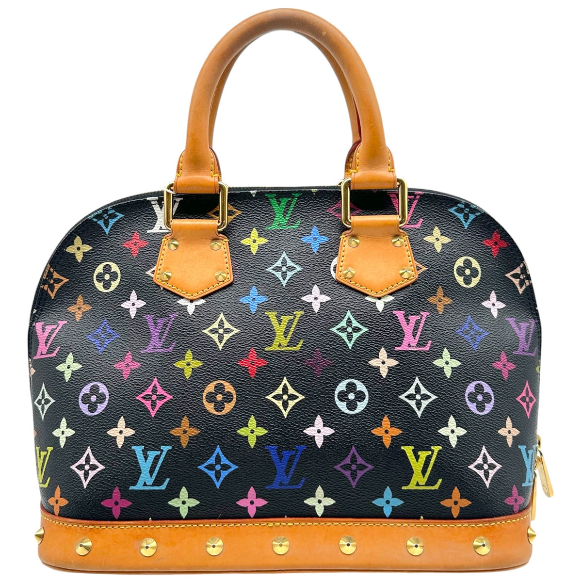 Louis Vuitton Black Multicolor Murakami Alma PM Handbag