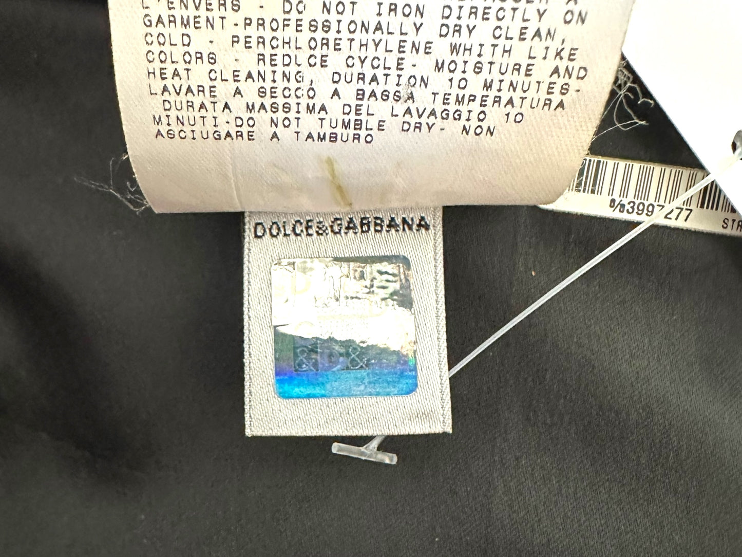 D&G Dolce & Gabbana Black Lace Up Silk Paneled Corset Top - Outfit Repeater