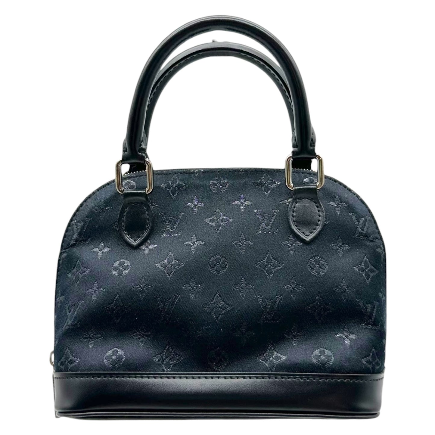 Louis Vuitton Micro Alma Bag Black Satin Monogram