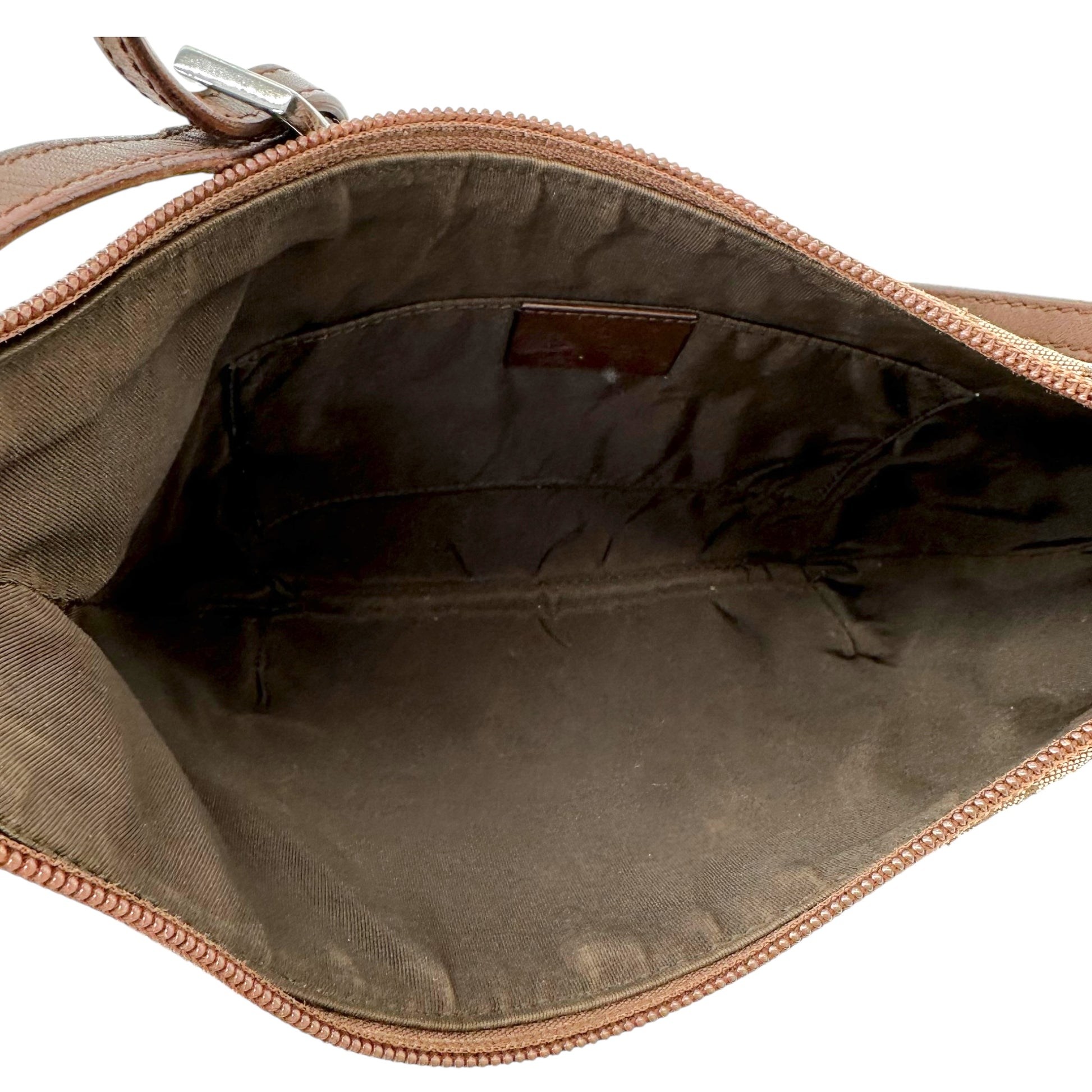 Gucci Brown Monogram Crescent Pochette Bag - Outfit Repeater