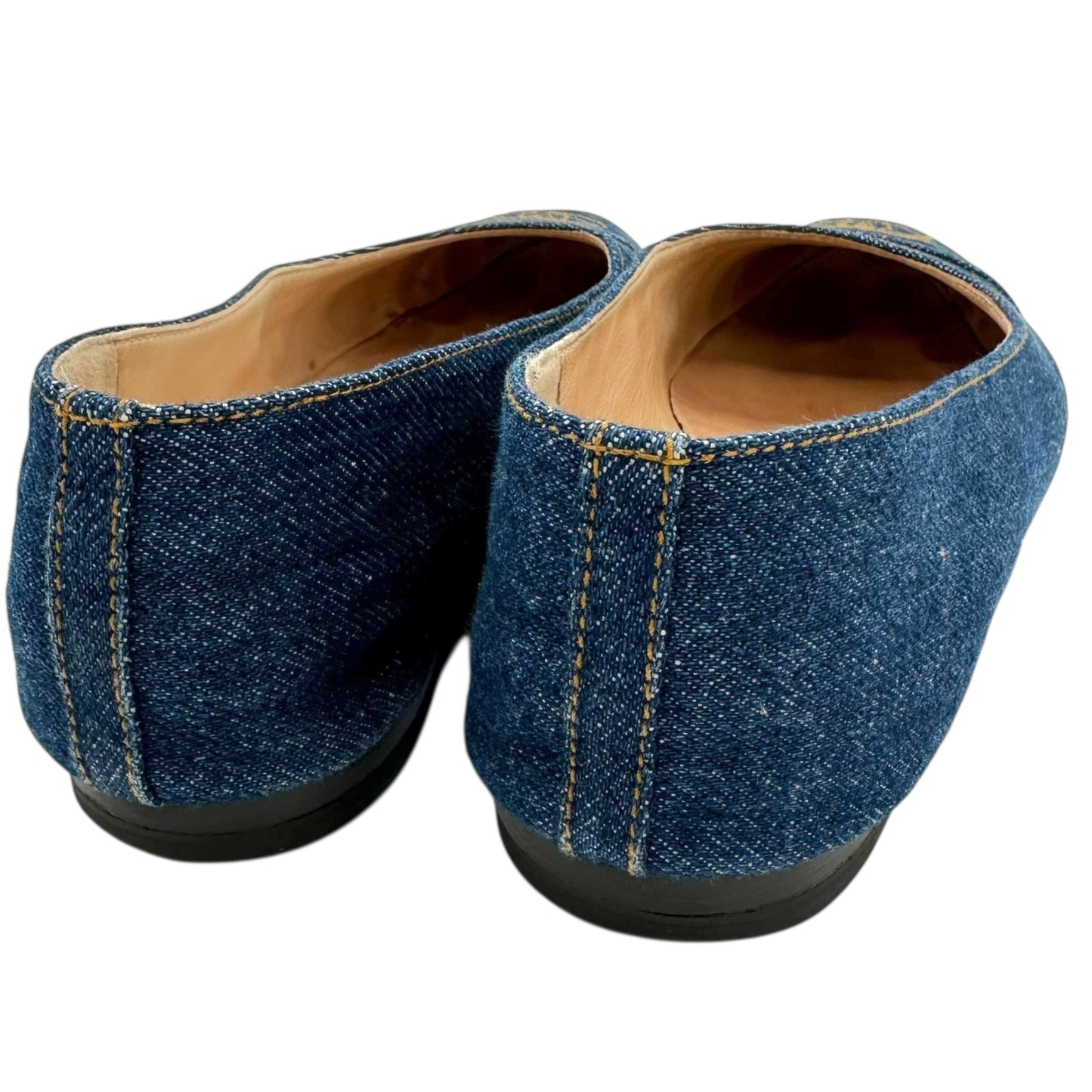 Chanel Denim Logo Flats - Outfit Repeater
