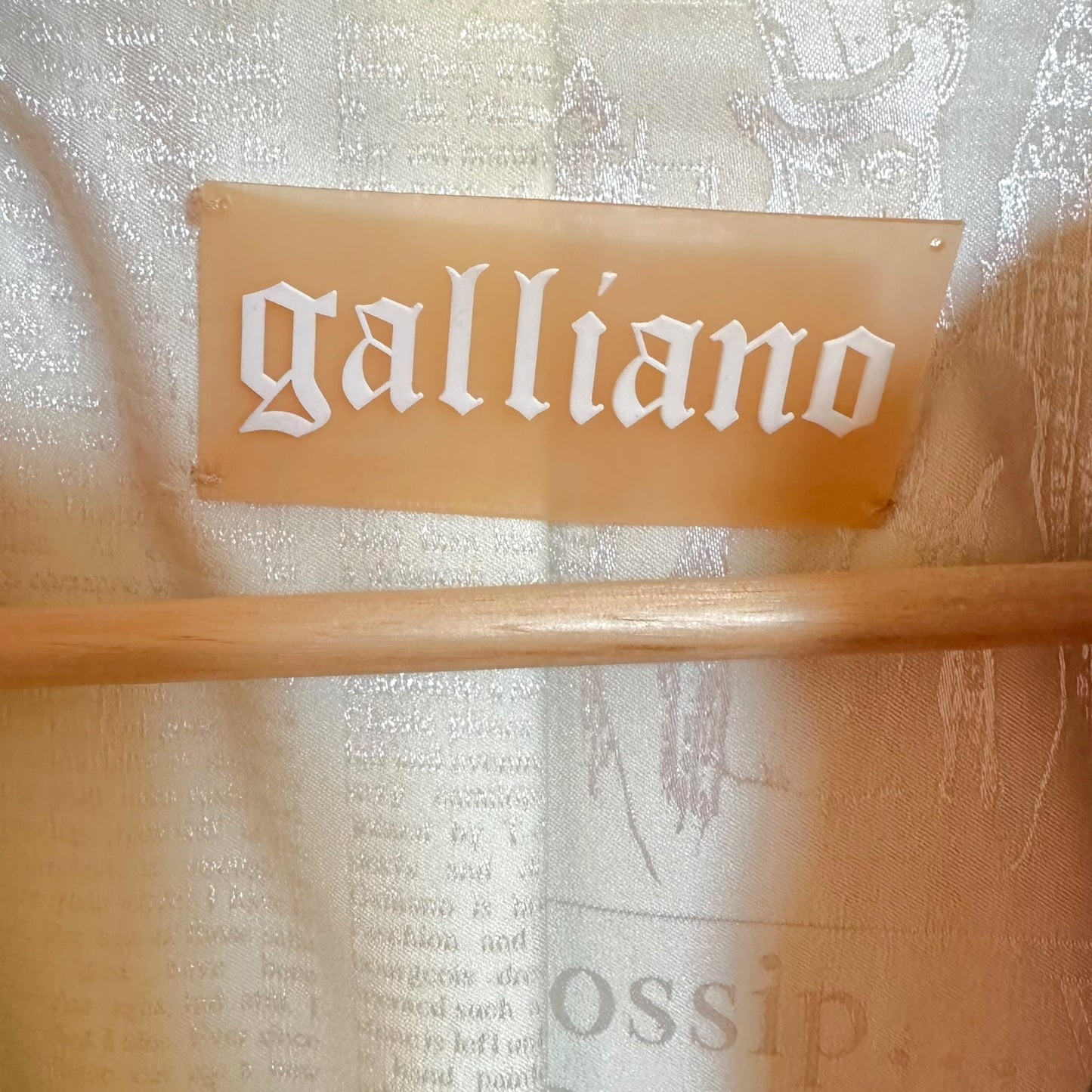 Galliano Pink Leather Military Inspired Jacket