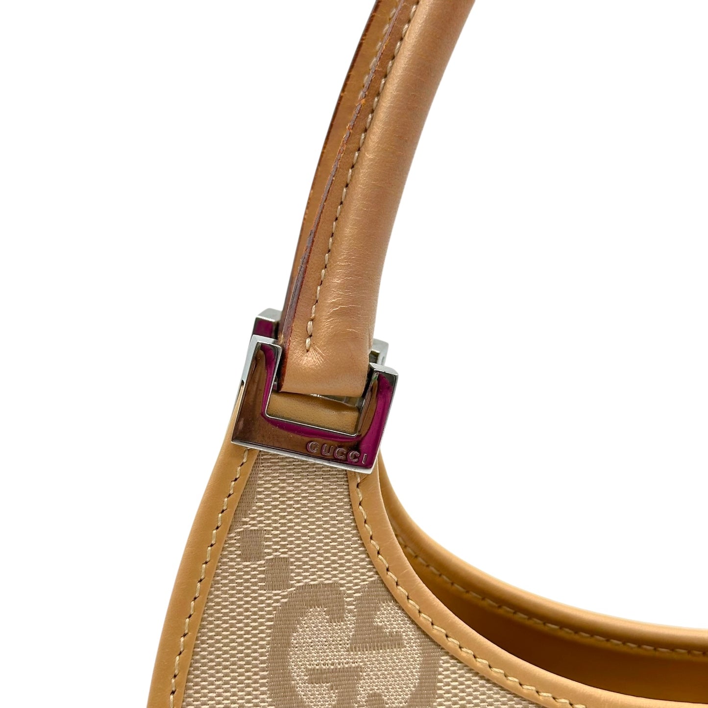 Gucci Tan XL Monogram Mini Jackie Bag