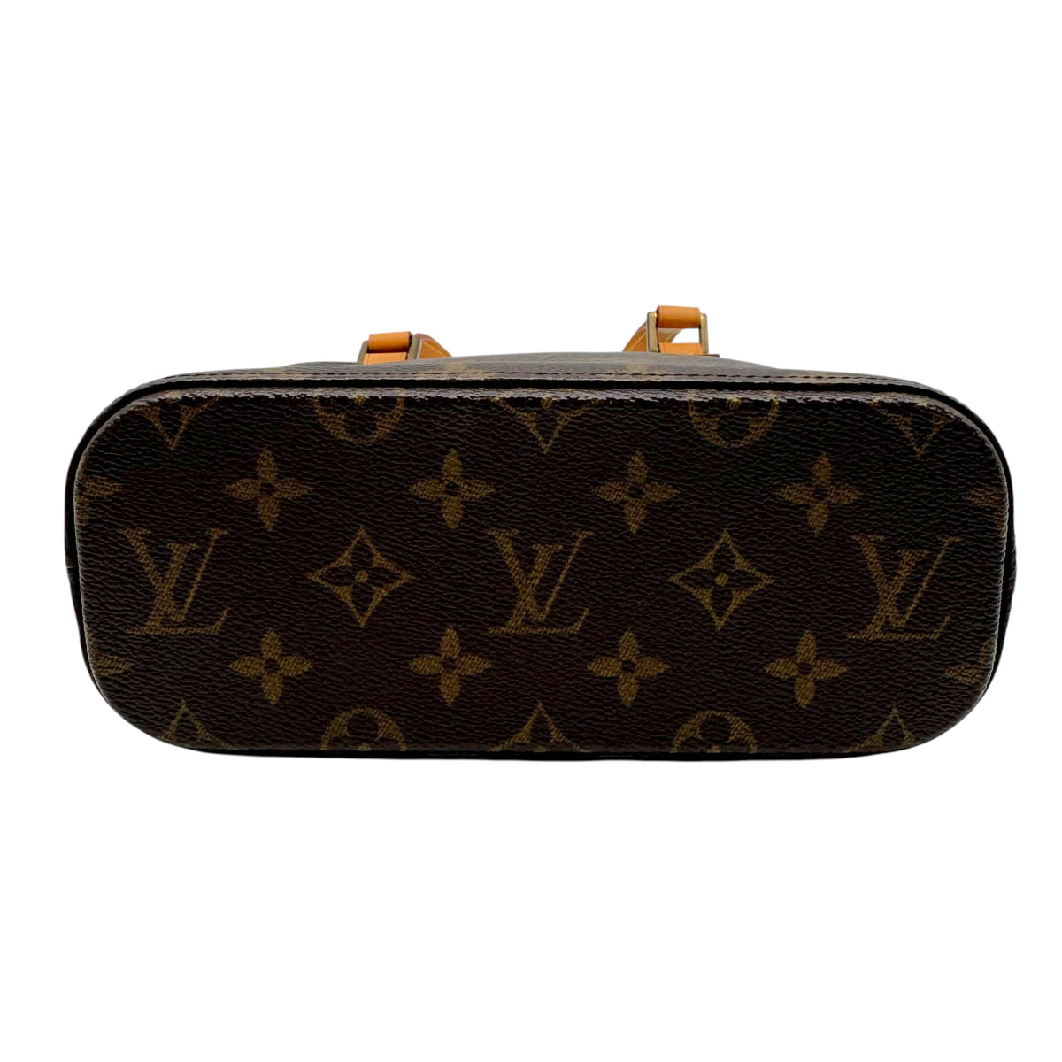 Louis Vuitton Mini Tote Handbag Brown Monogram Canvas