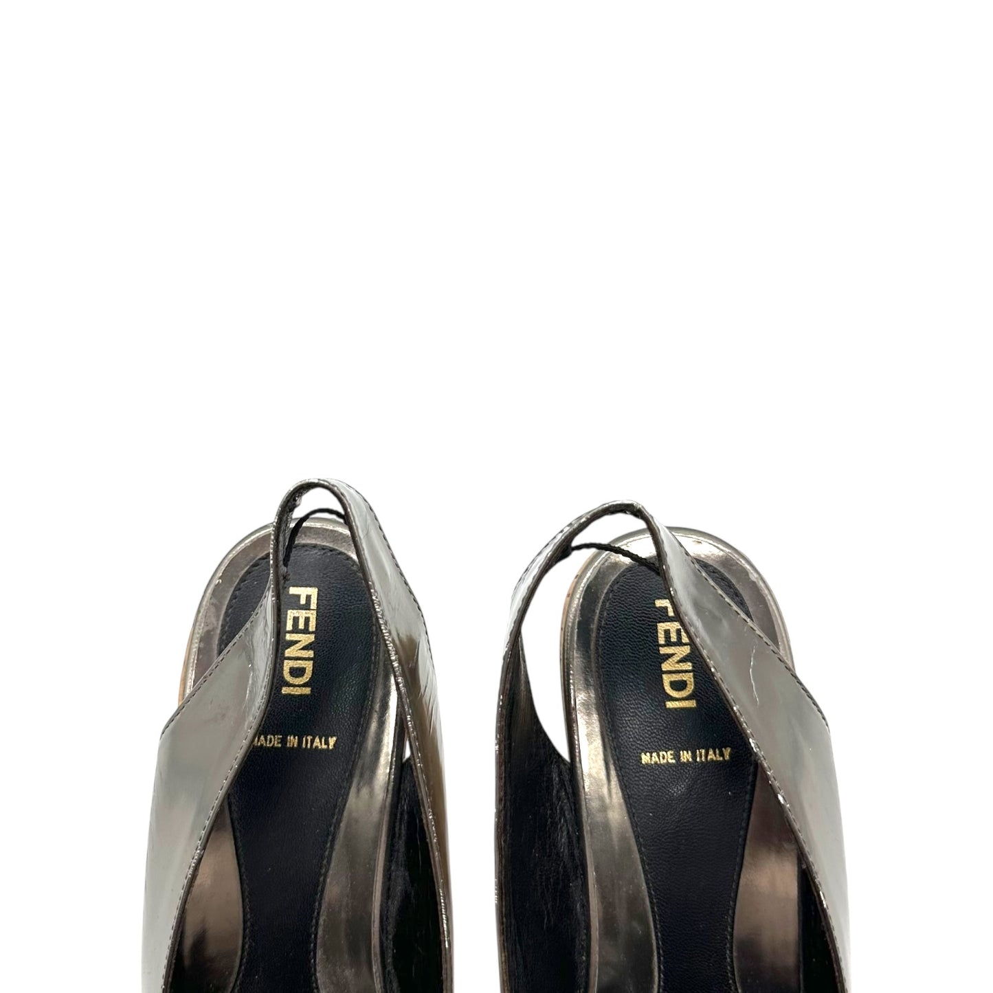 Fendi Zucchino Monogram Wedge Sandals
