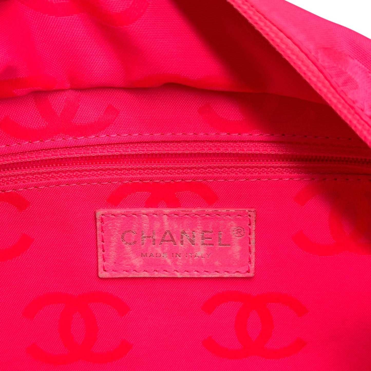 Chanel Mini Tote Bag Black White Matelasse Leather