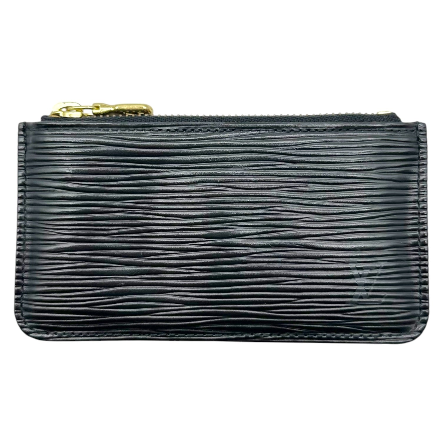 Louis Vuitton Black Epi Leather Zip Coin Pouch