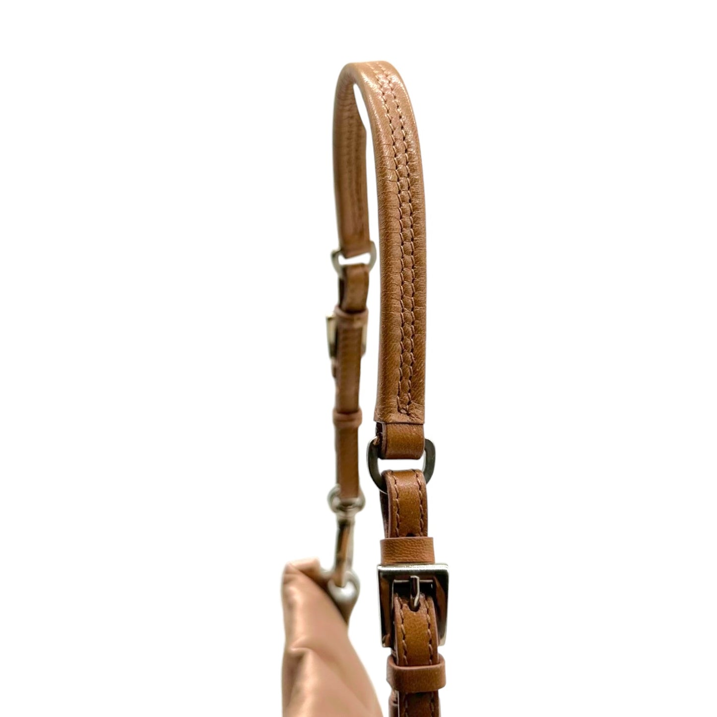 Prada Pink Silk Mini Bag With Studs