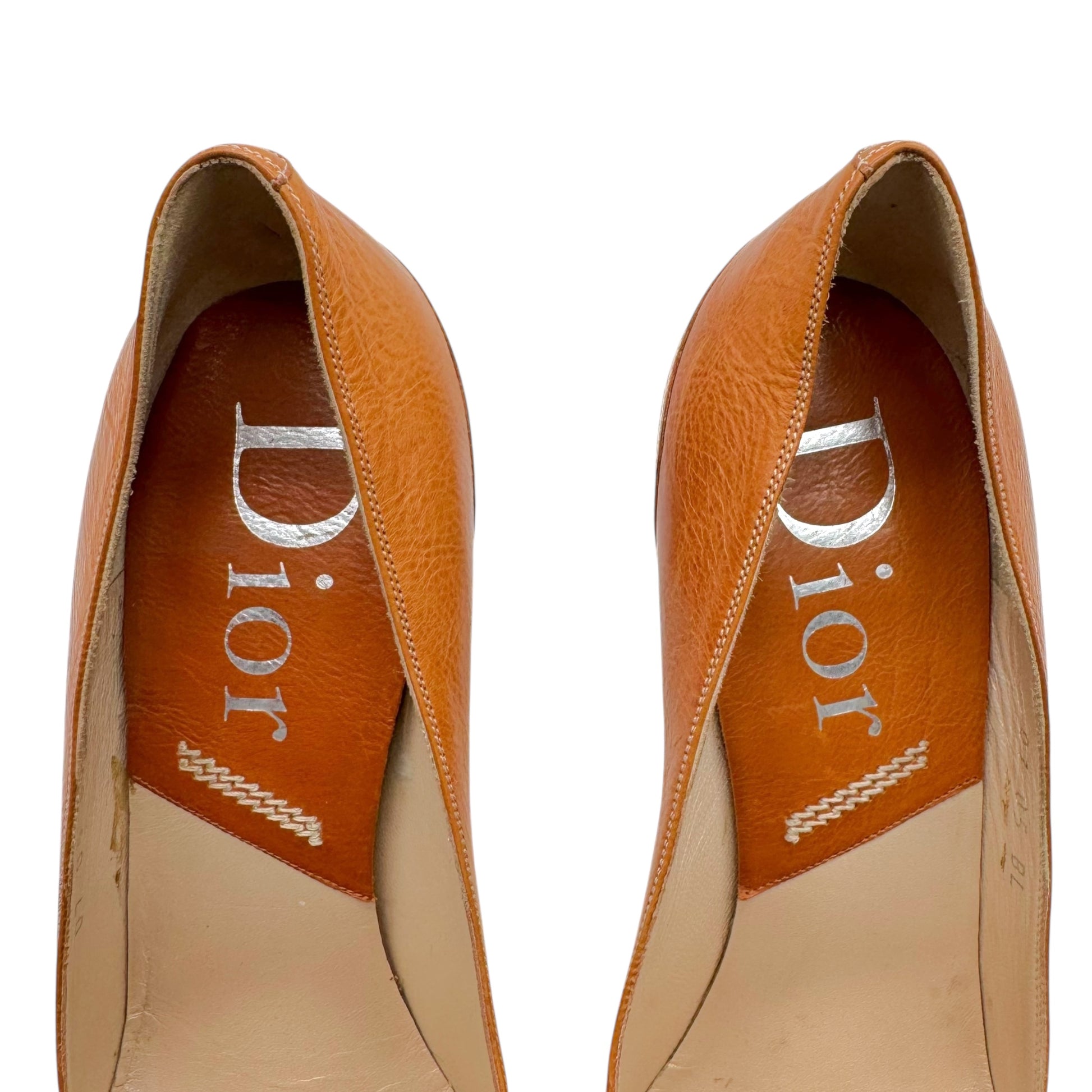 Christian Dior Tan Fur & Leather Loafer Pumps - Outfit Repeater