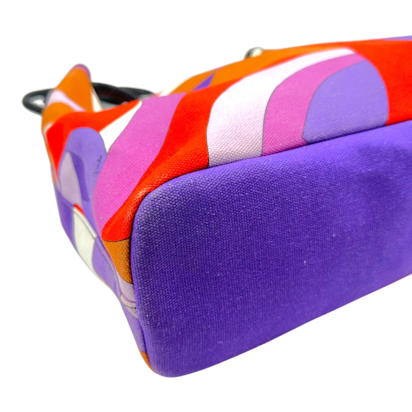 Emilio Pucci Bucket Shoulder Bag Purple Red Pattern