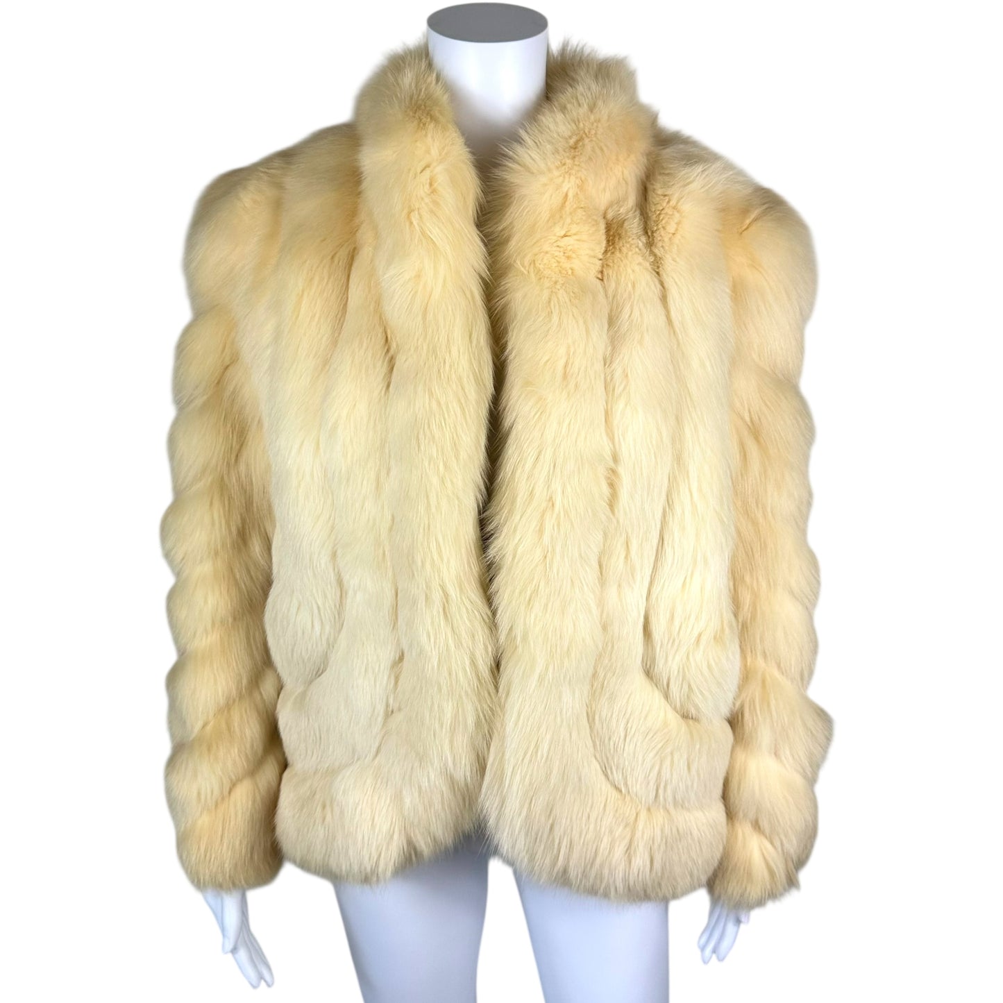 Vintage Saga Fox Ivory Fur Coat