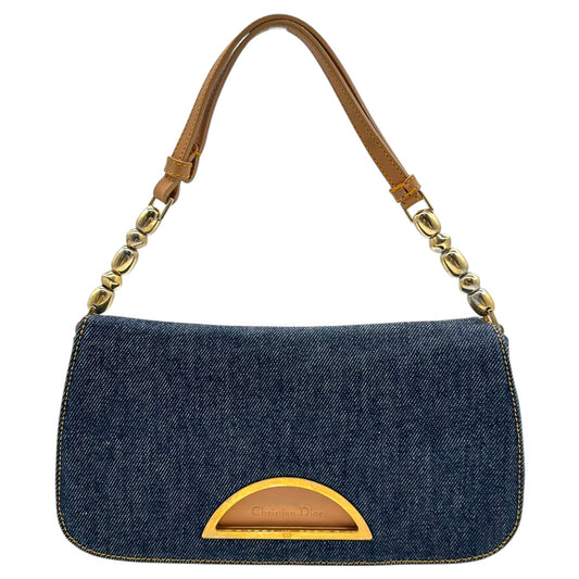 Christian Dior Blue Denim Maris Pearl Shoulder Bag - Outfit Repeater