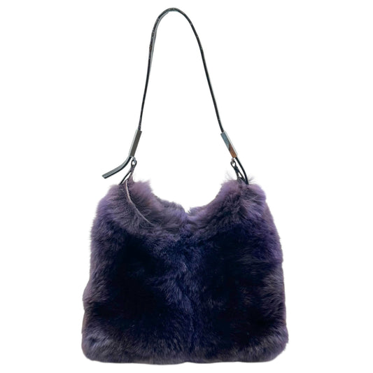 Gucci by Tom Ford Purple Rabbit Fur Mini Bag
