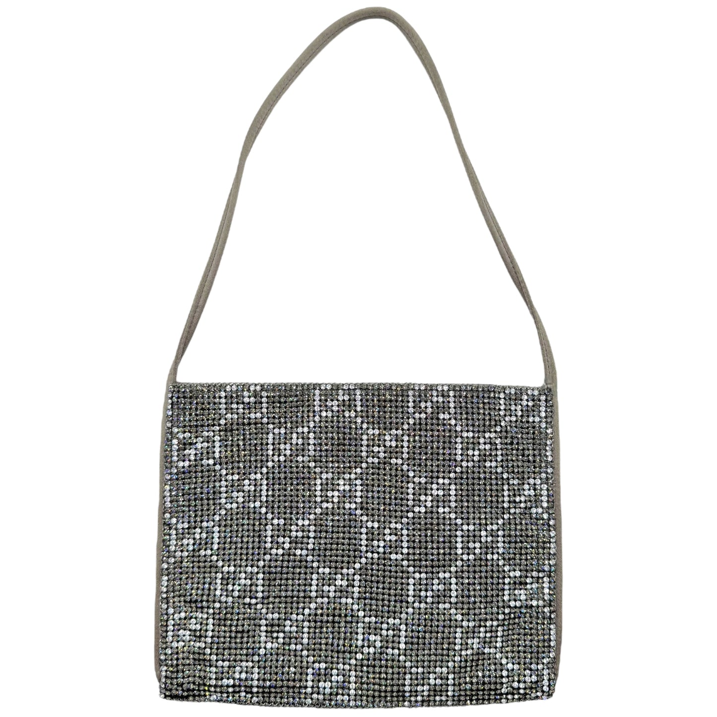 Gucci by Tom Ford S/S 1998 Silver Crystal & Silk Guccissima Mini Bag RARE - Outfit Repeater