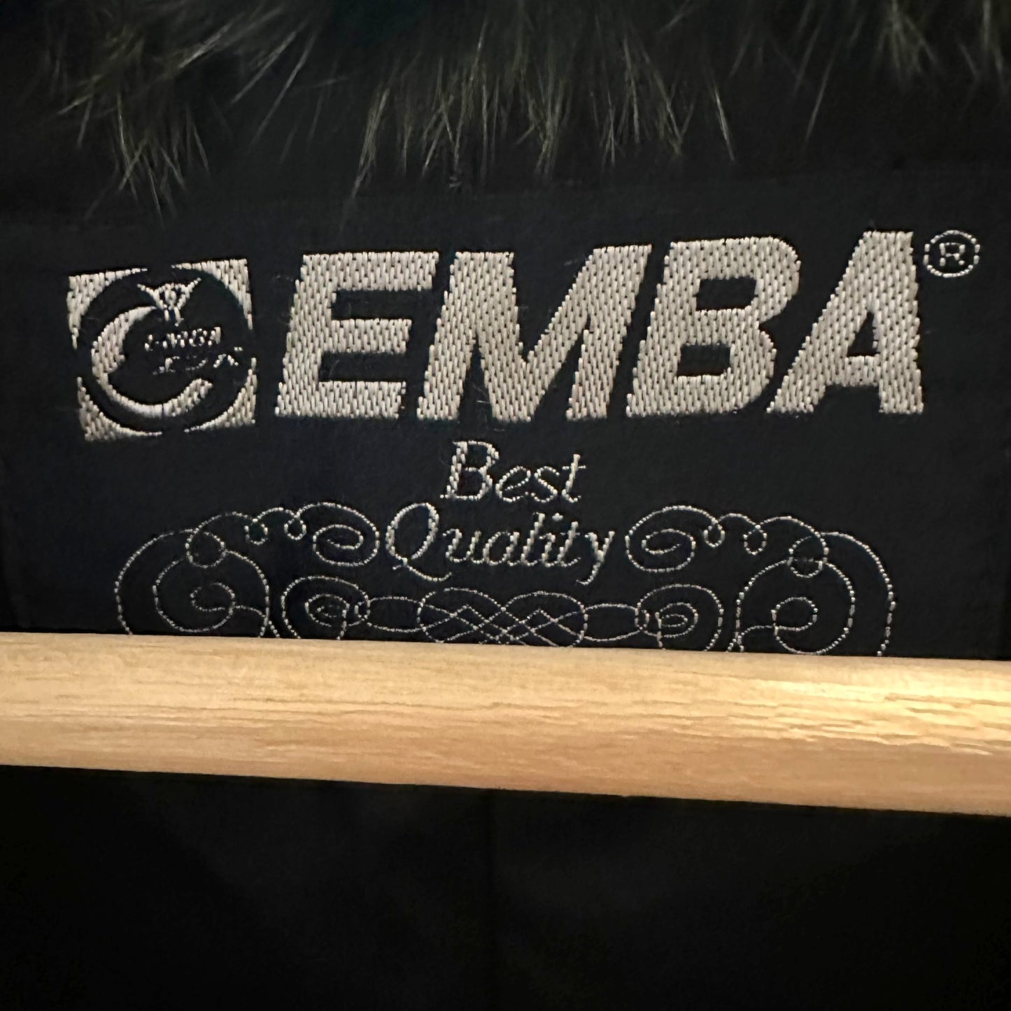 Vintage Emba Forest Green Striped Fox Fur Coat