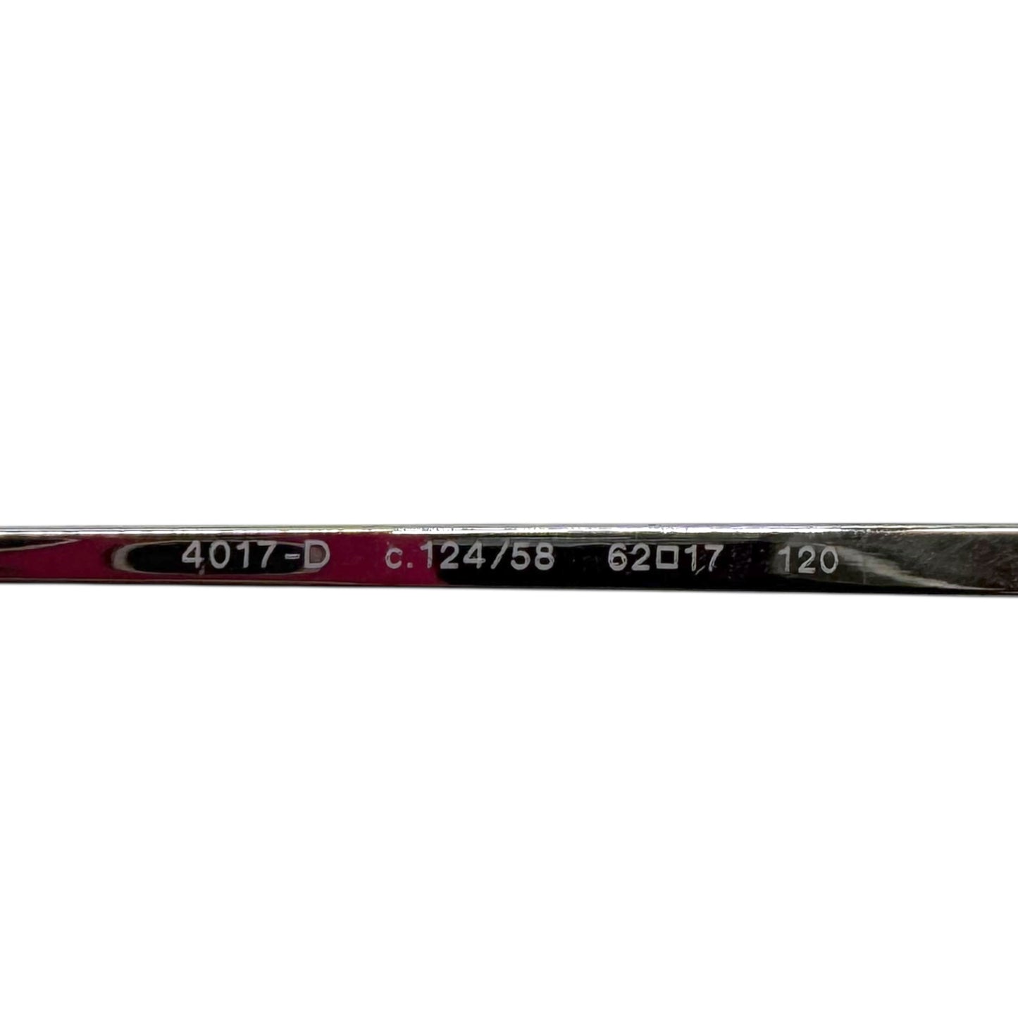 Chanel Pink/ Silver Crystal Logo Rimless 4017-B Sunglasses