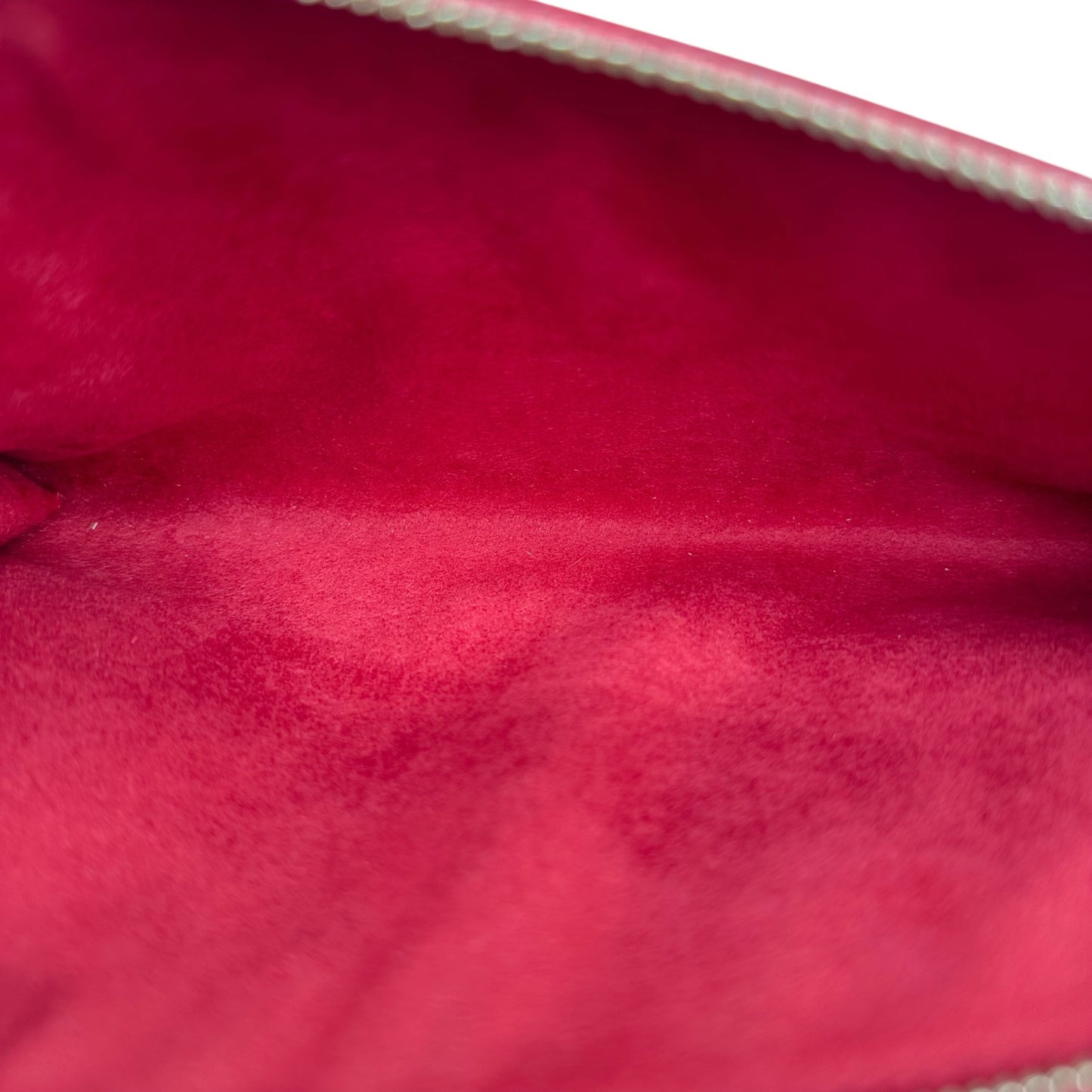 Louis Vuitton Red Epi Leather Pochette Mini Bag