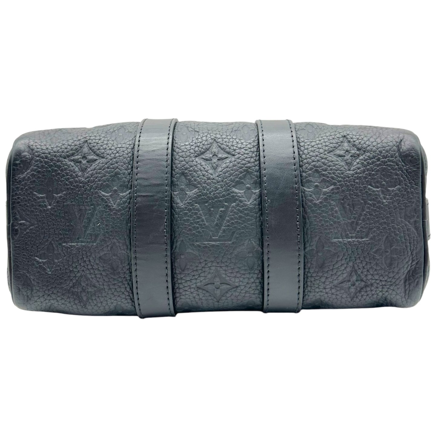 Louis Vuitton Black Embossed Monogram 2-Way Speedy Bandouliere 25 Bag