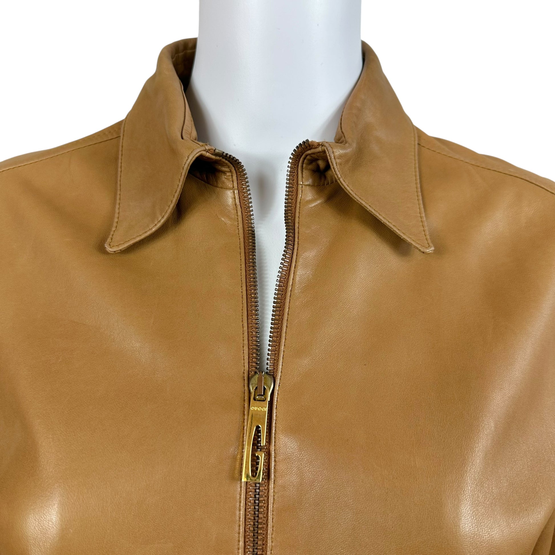 Gucci F/W 1997 Tan Leather Jacket - Outfit Repeater