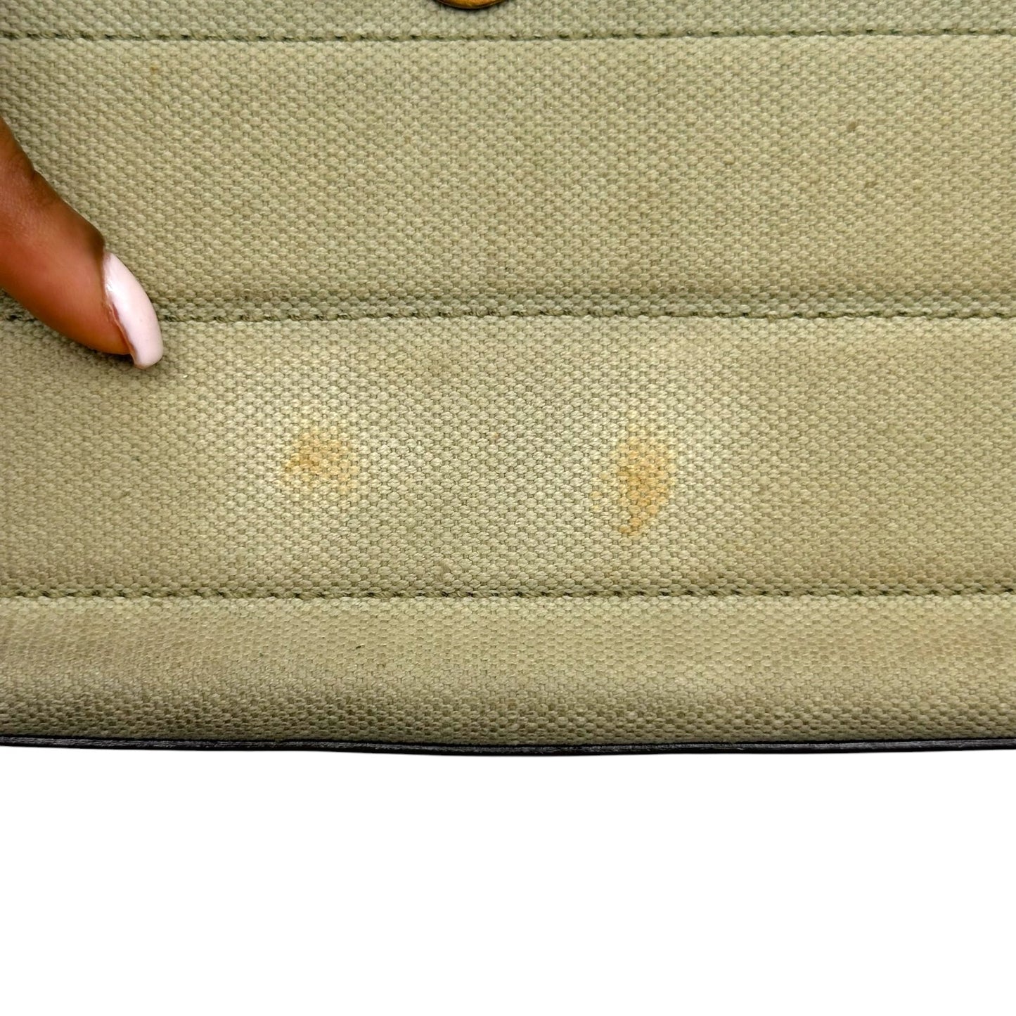 Christian Dior Canvas Tan Leather Columbus Shoulder Bag