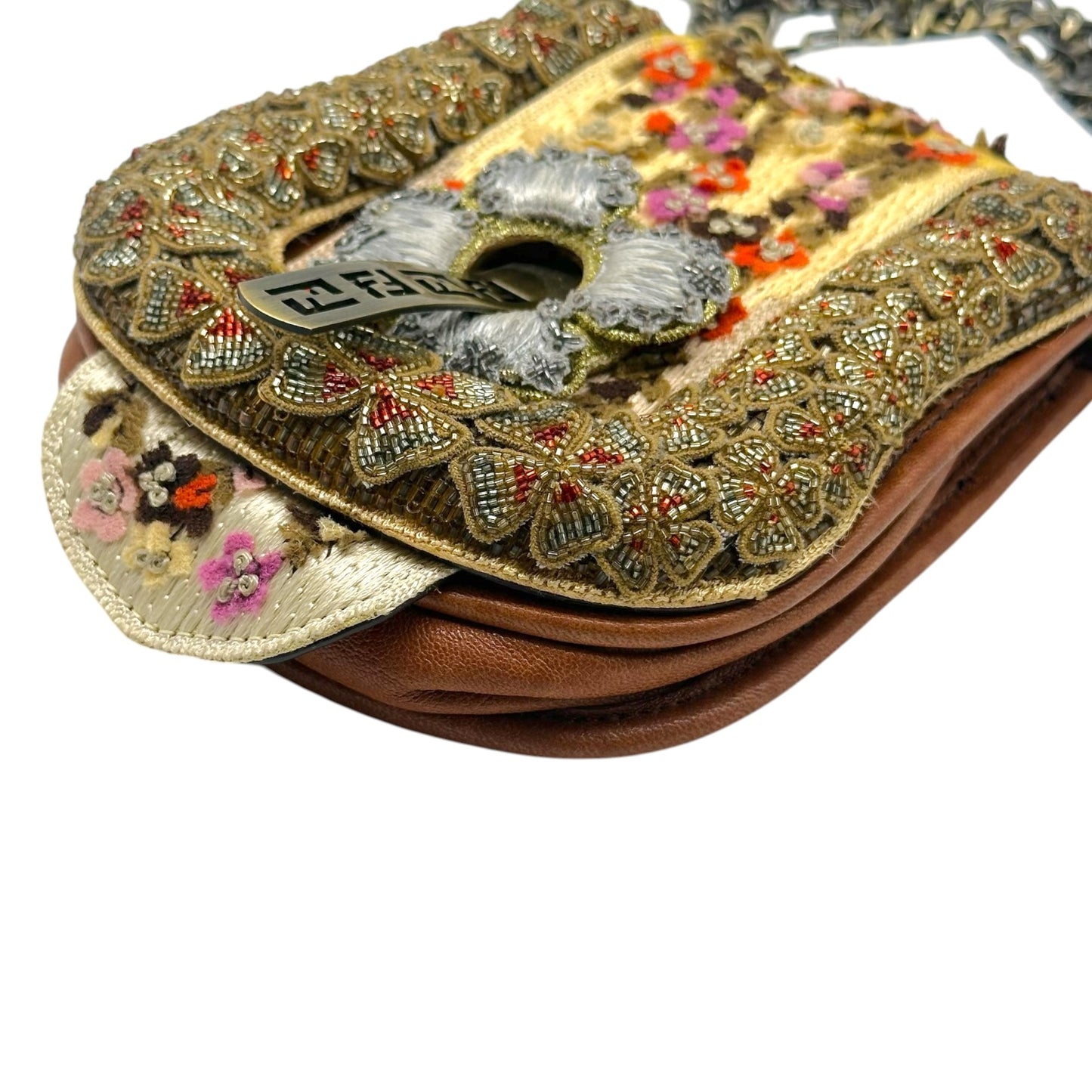 Fendi S/S 2006 B Bag Beaded & Embroidered 2-Way Clutch Bag