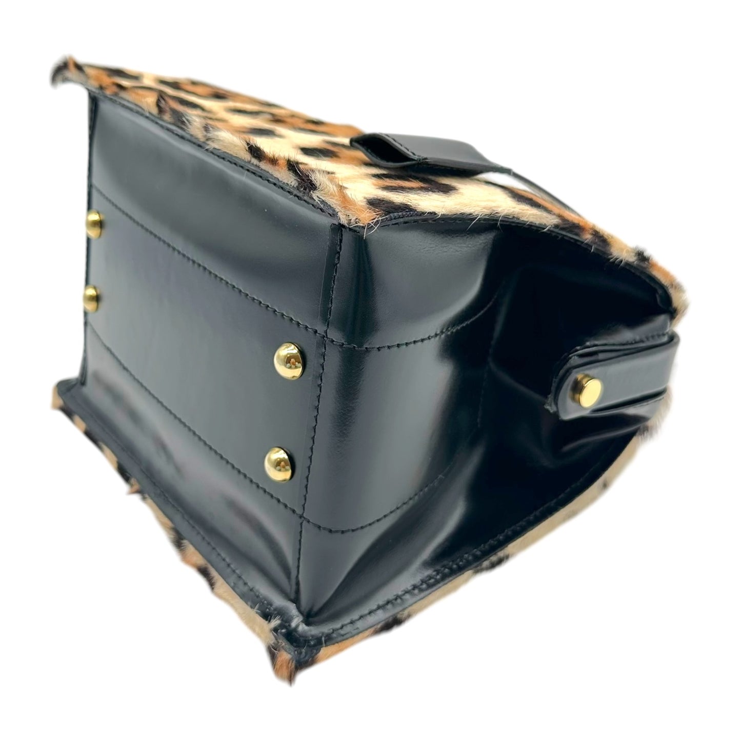 Dsquared2 Mini Bag Leopard Print Ponyhair Top-Handle