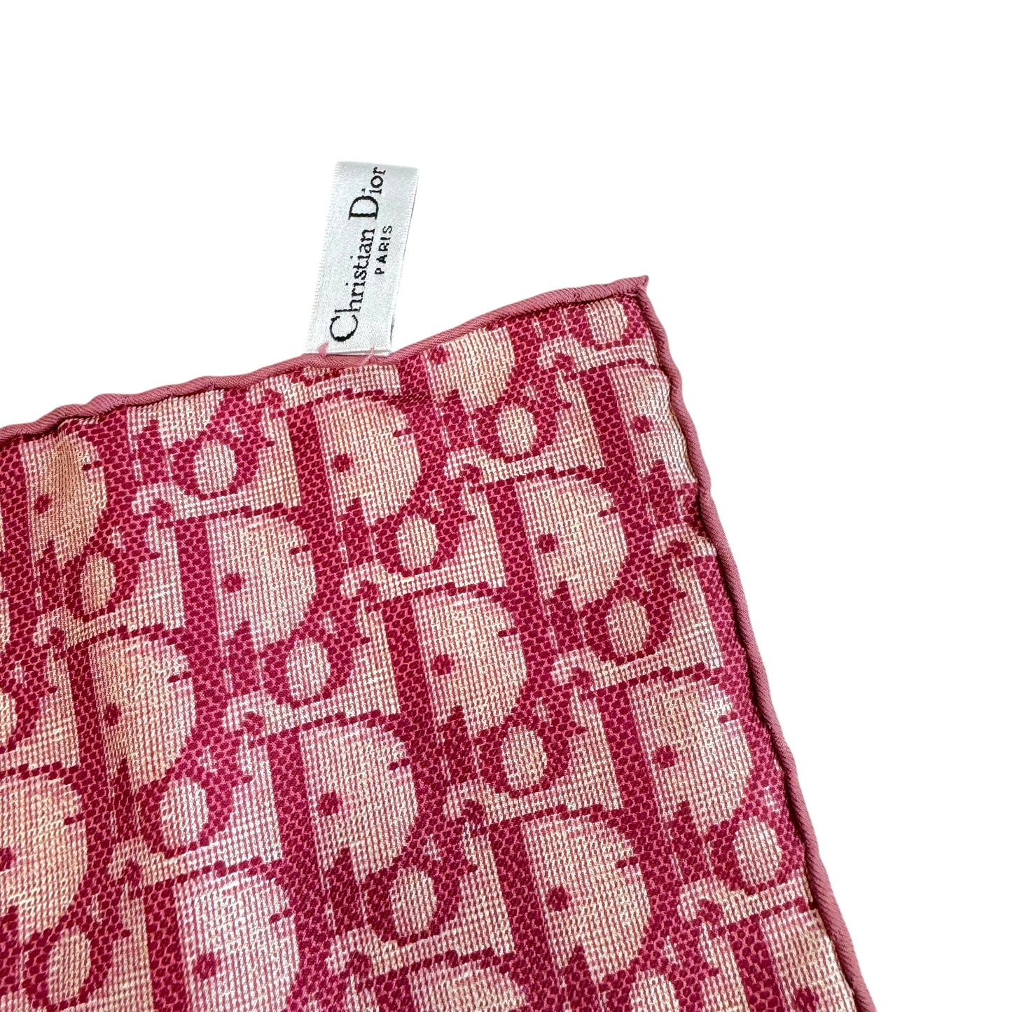 Christian Dior Purple Trotter Monogram Print Silk Square Scarf