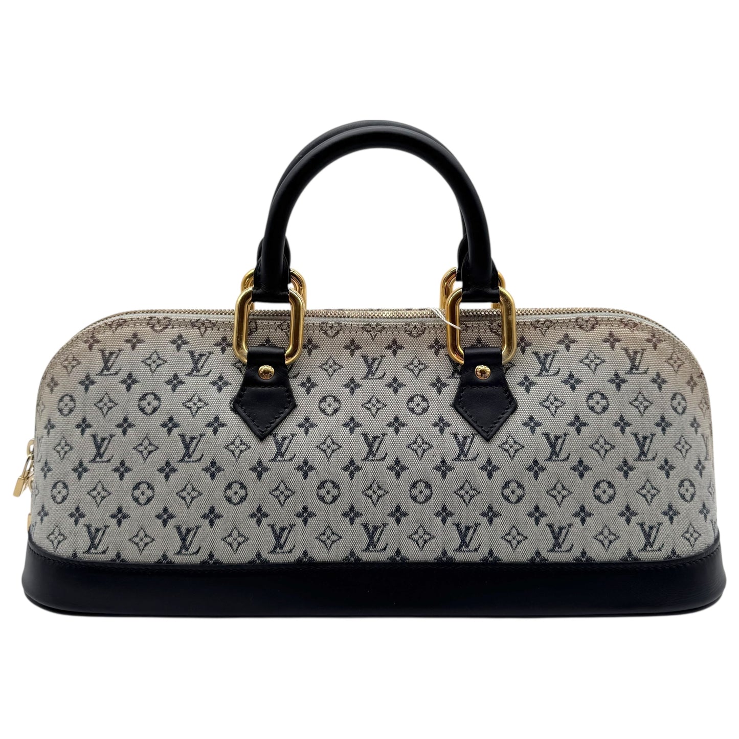 Louis Vuitton Navy Blue Lin Monogram East West Alma Bag
