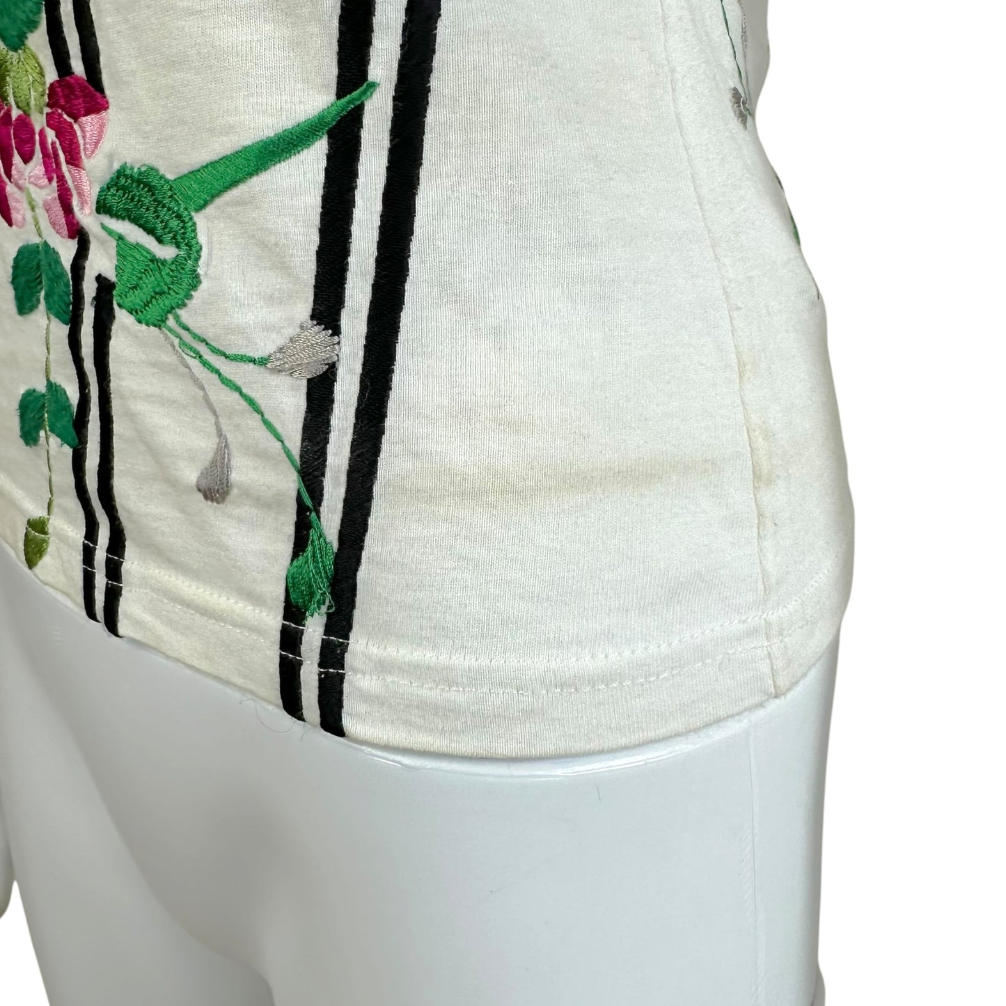 Christian Dior Embroidered T-Shirt White Crew Neck