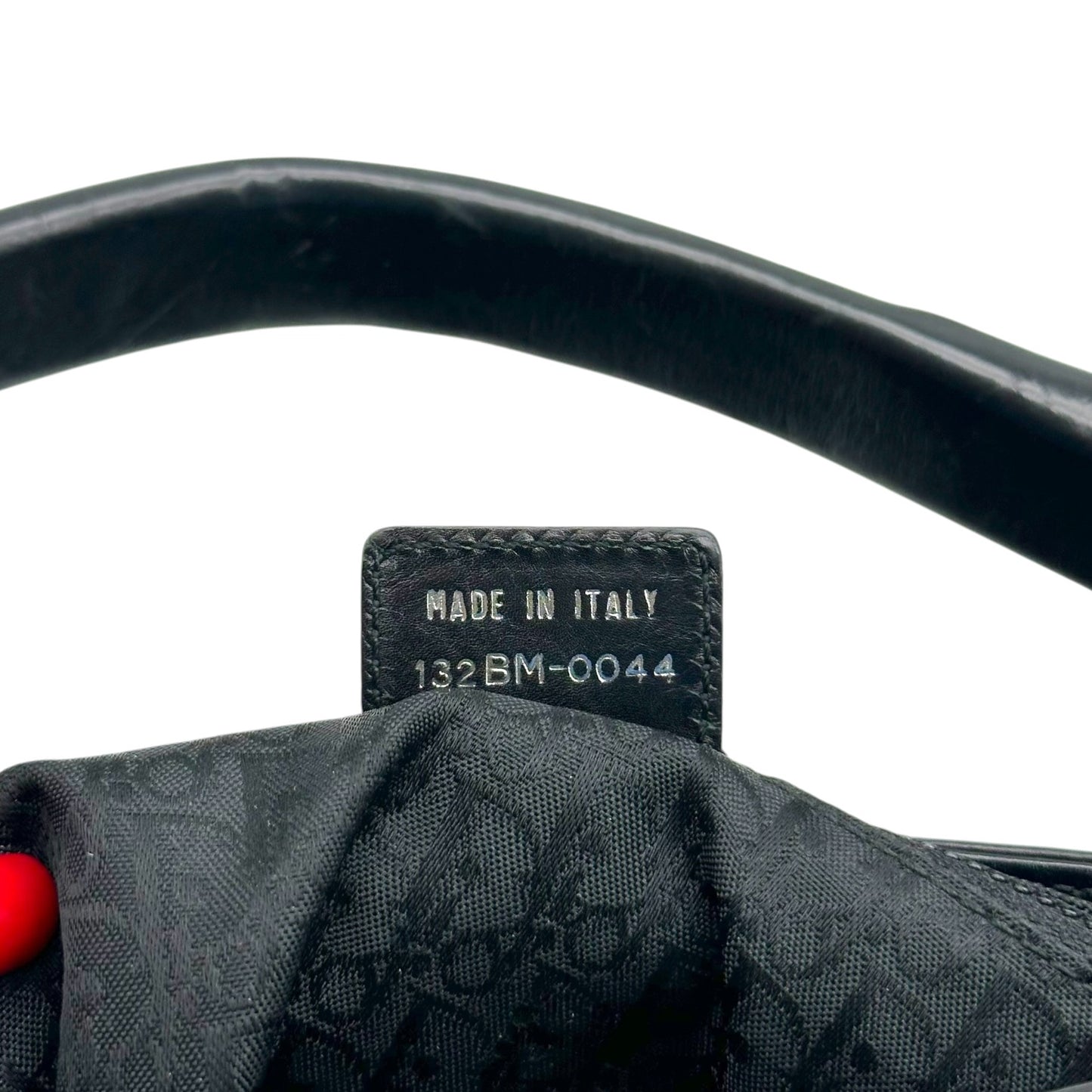 Christian Dior Black Leather Corset Shoulder Bag