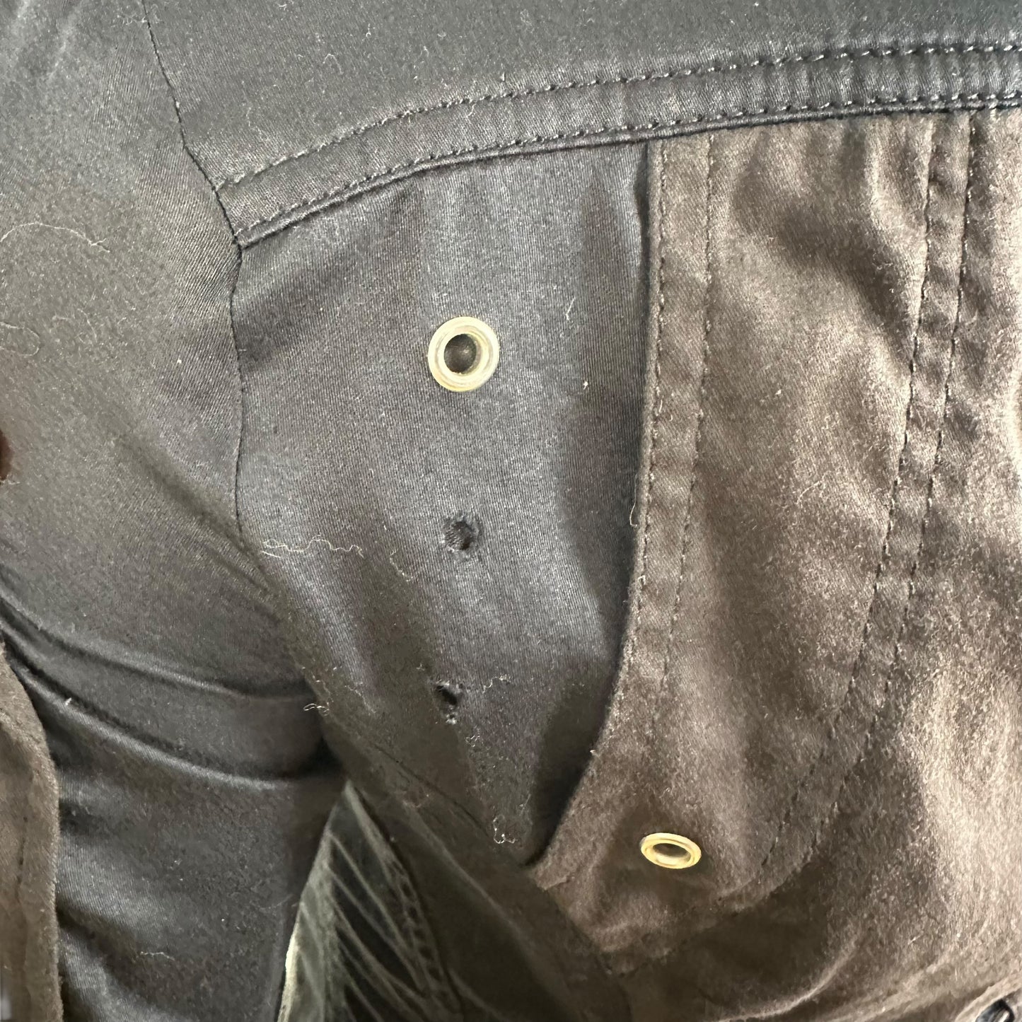 Just Cavalli Roberto Cavalli Grommet & Buckle Zip Up Long Sleeve Top - Outfit Repeater