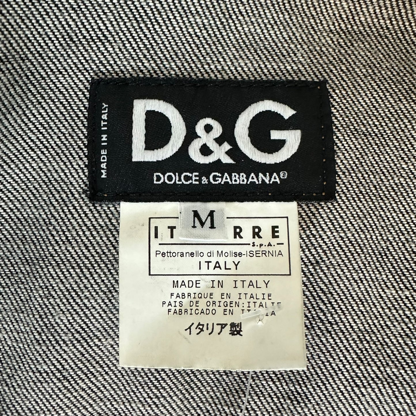 D&G Dolce & Gabbana Dark Denim Zippered Jean Jacket - Outfit Repeater