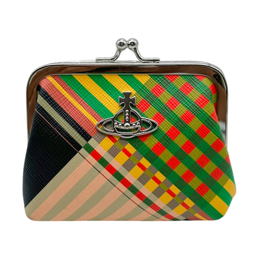 Vivienne Westwood Multicolor Plaid Kisslock Coin Pouch