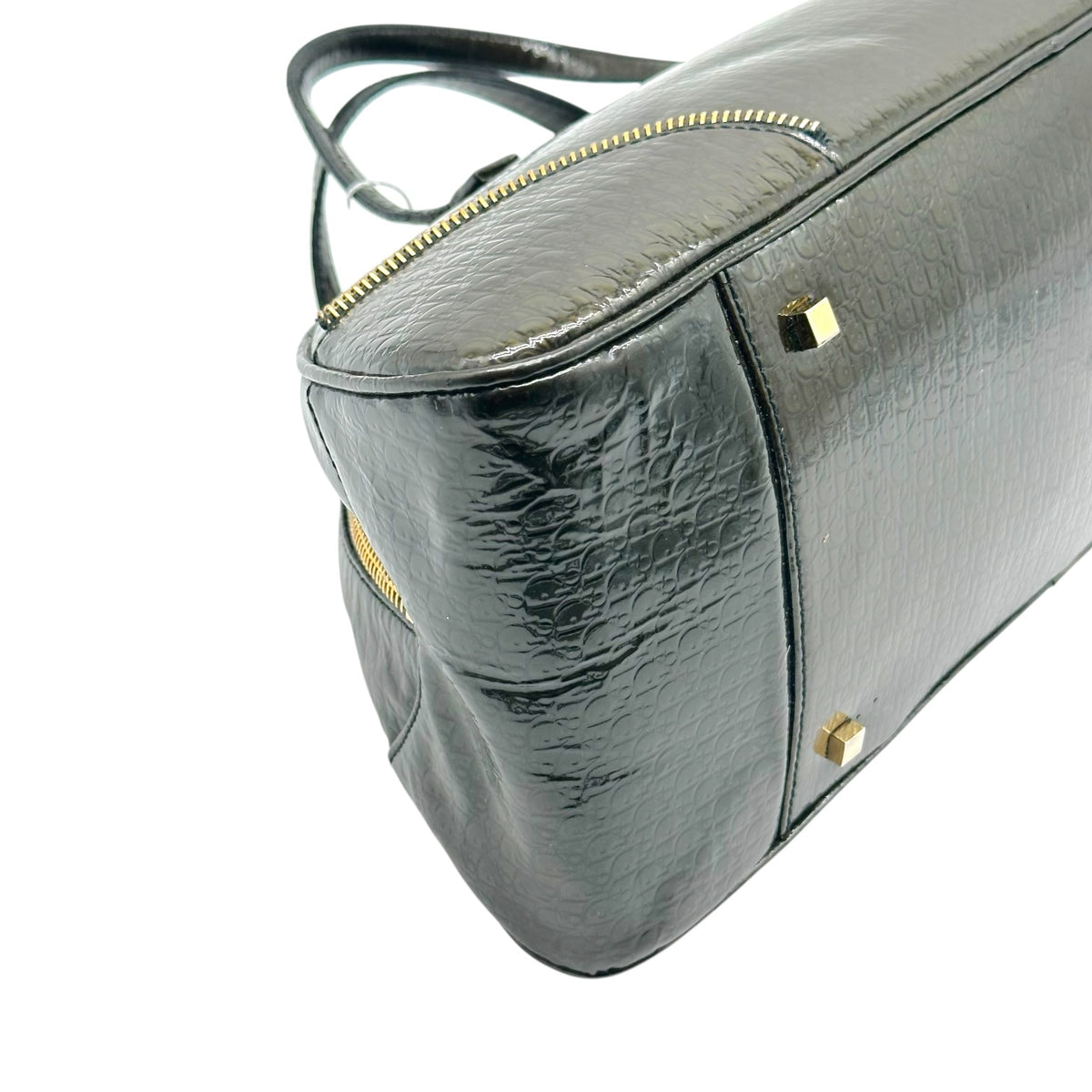 Christian Dior East-West Bowler Handbag Dark Khaki Green