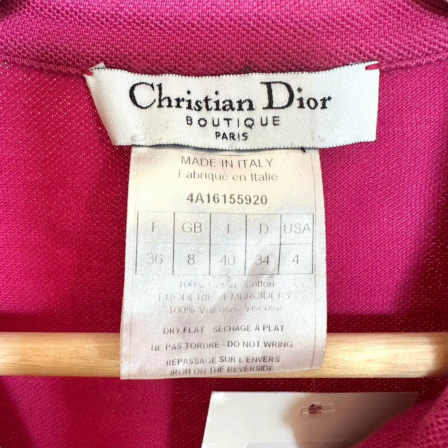 Christian Dior F/W 2004 Hot Pink Monogram Sleeveless Polo