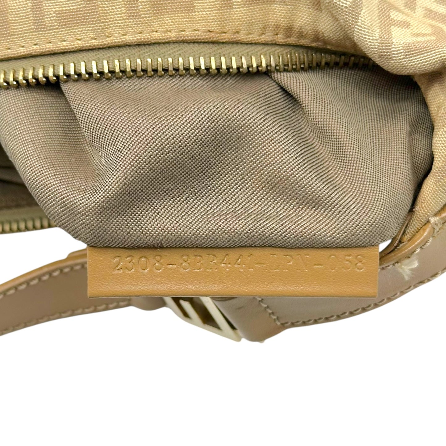 Fendi Crescent Hobo Bag Beige Zucchino Monogram