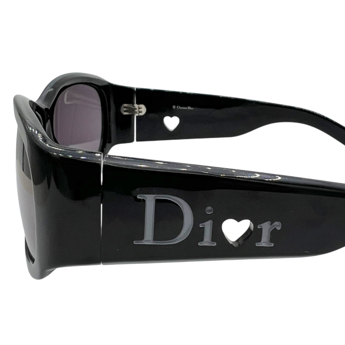 Christian Dior LovinglyDior2 Black Oversized Rectangle Suglasses