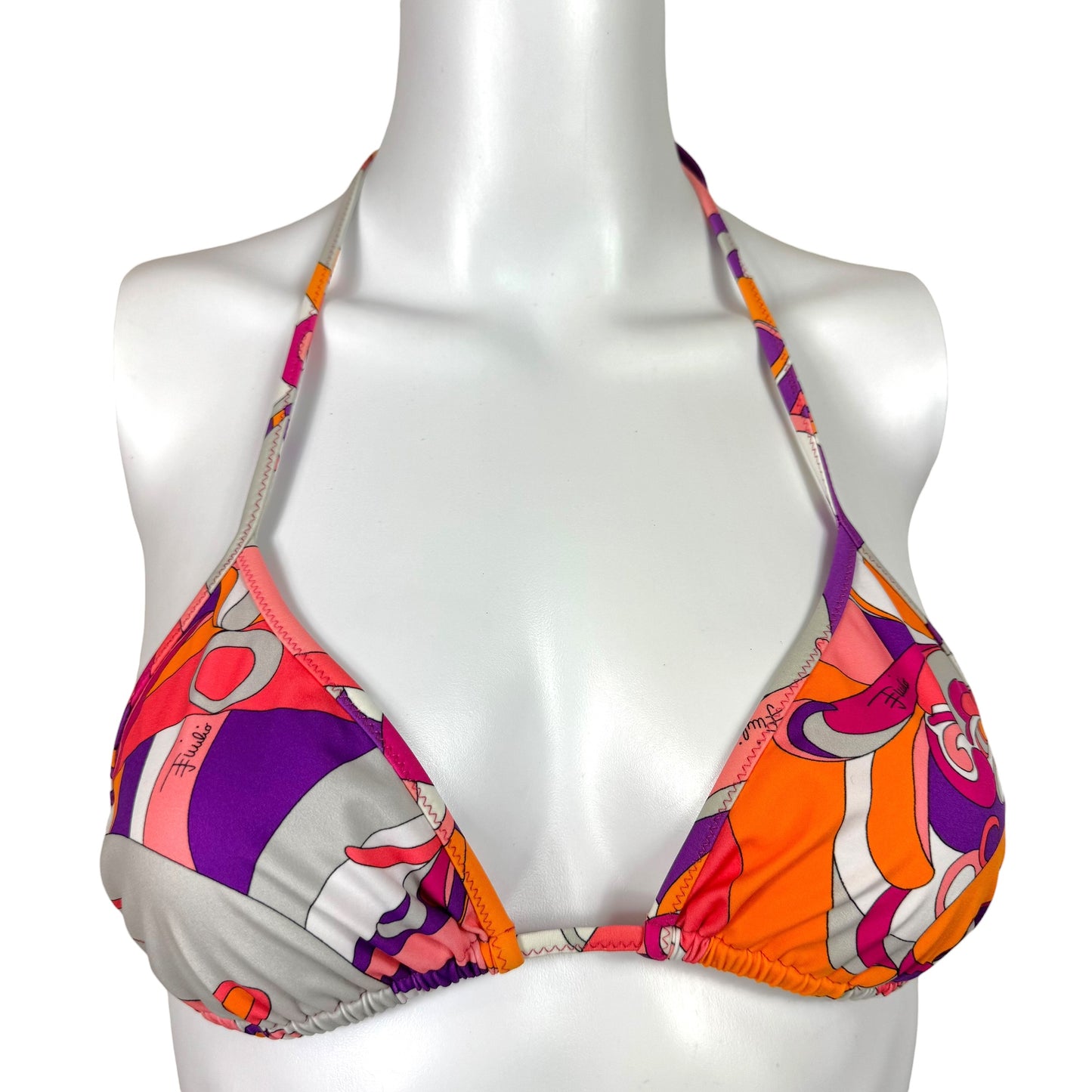 Emilio Pucci Pink & Orange Printed Bikini Set NEW