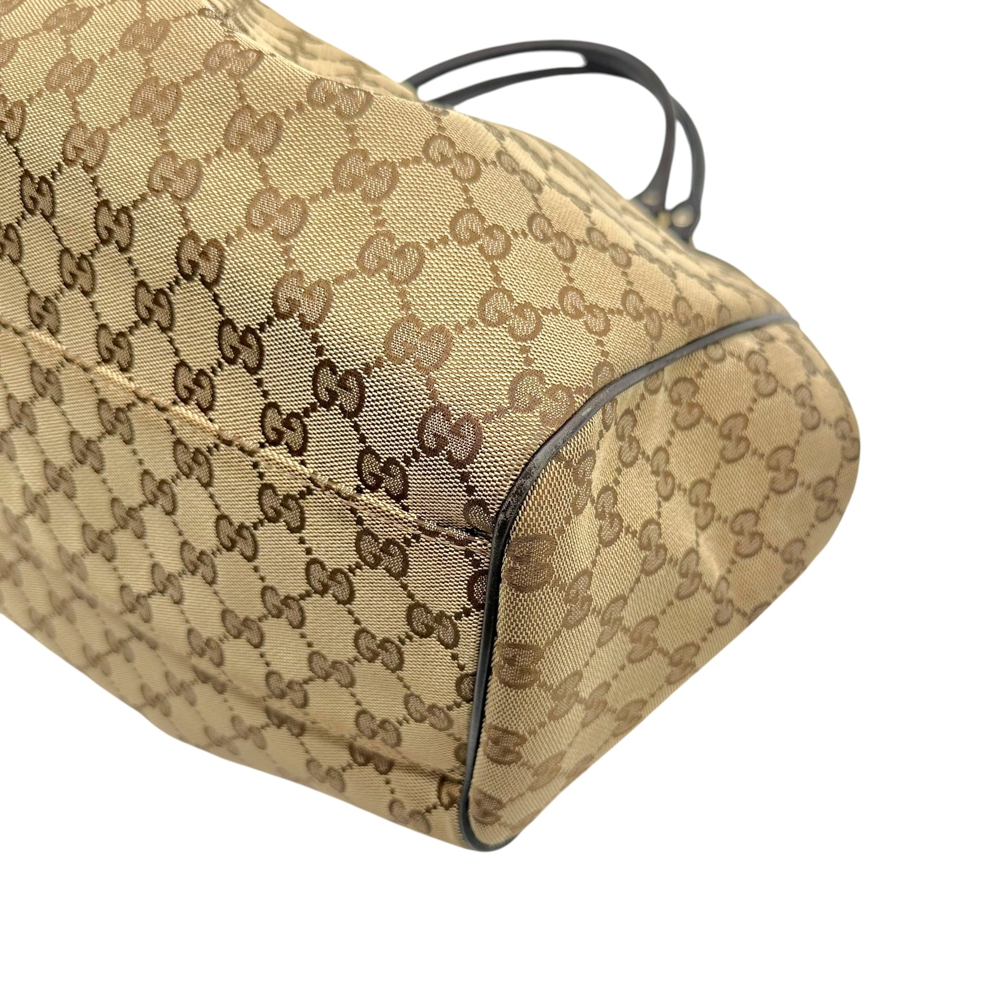 Gucci Tan Monogram Large Sukey Tote Bag