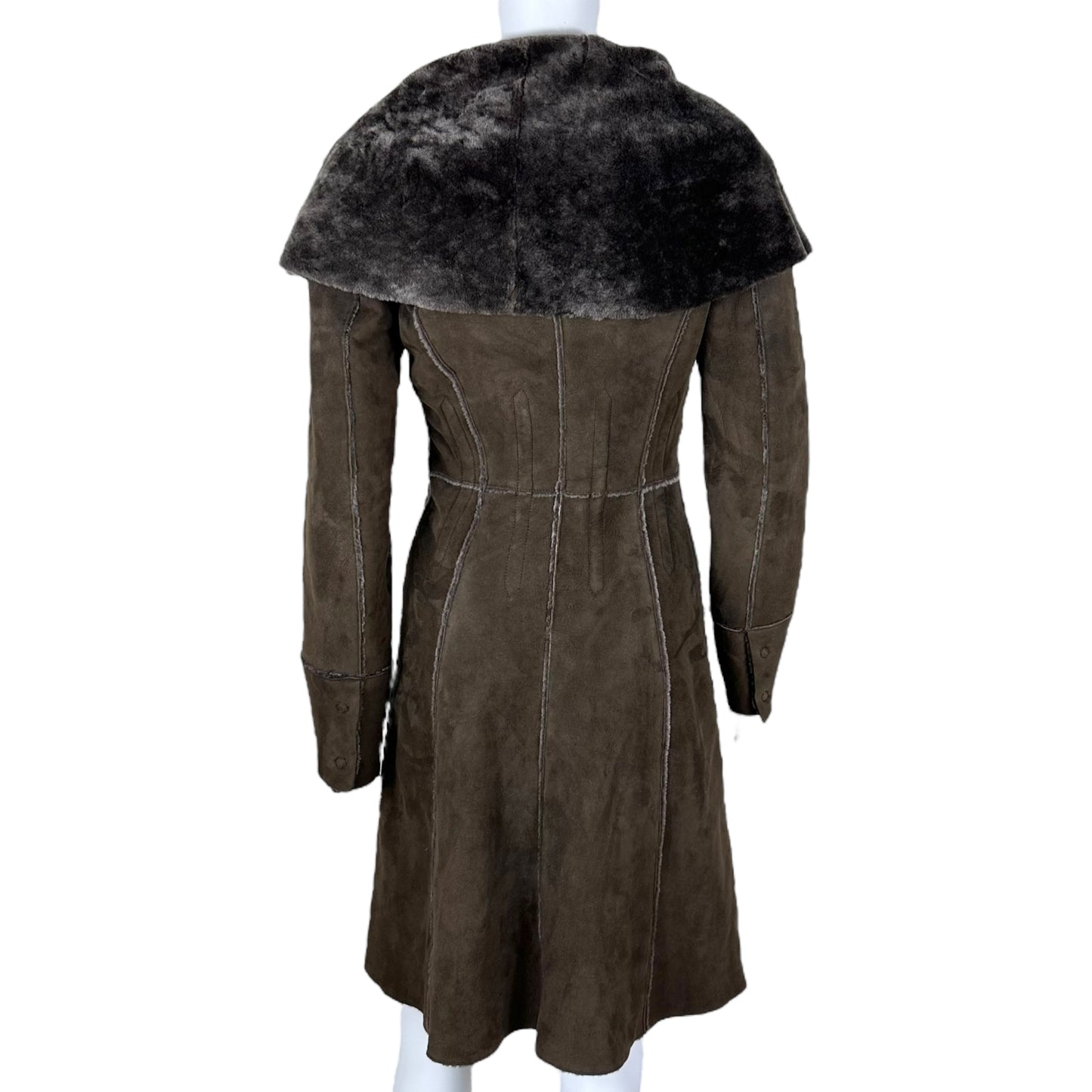 Roberto Cavalli Class Khaki Green Sheraling Coat