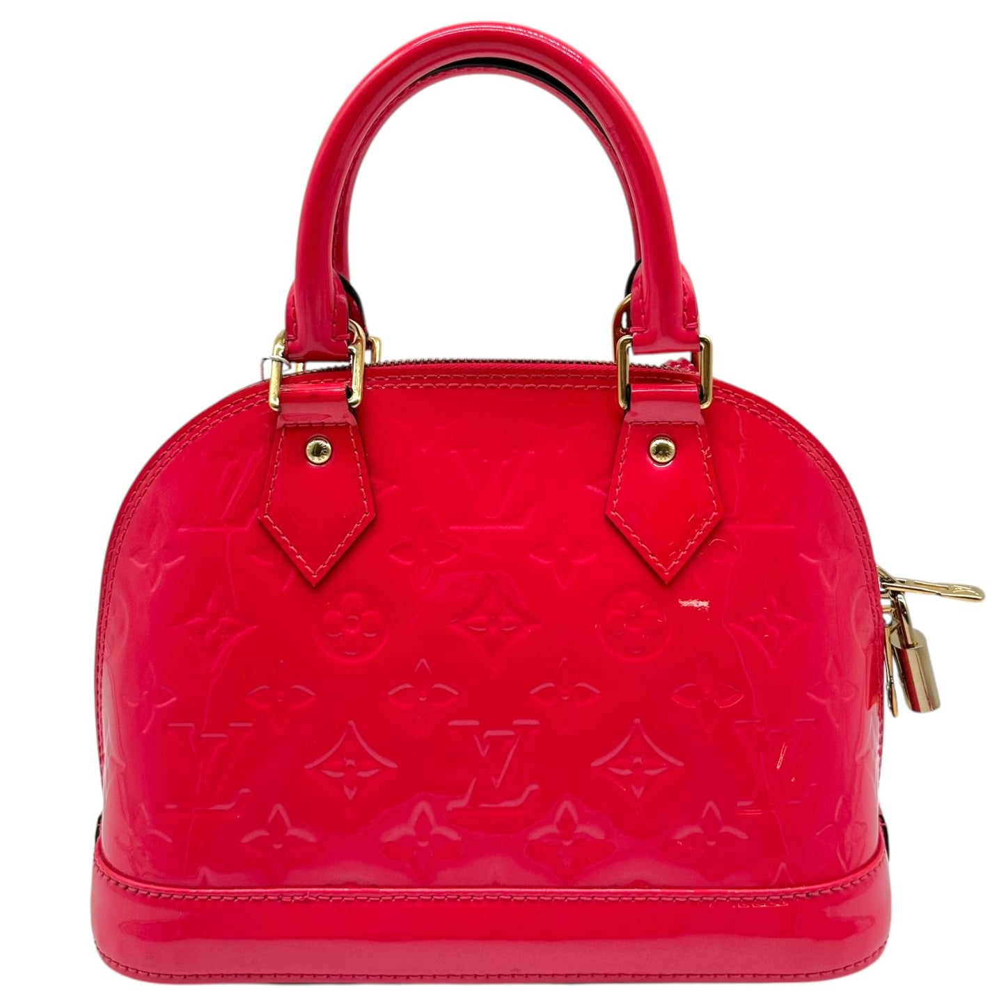 Louis Vuitton Hot Pink Vernis Patent Monogram Alma BB 2-Way Bag