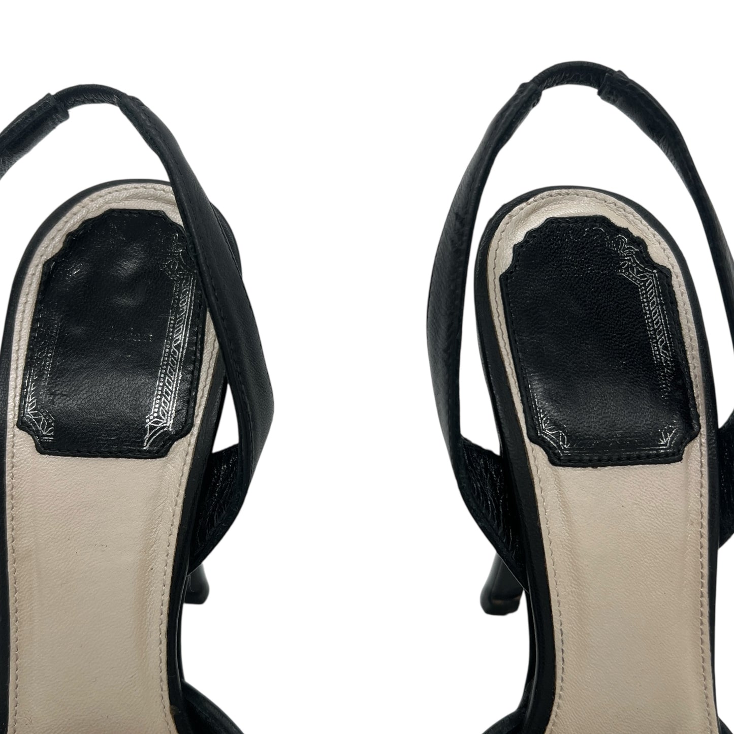 Christian Dior Black Logo Slingback Heeled Sandals - Outfit Repeater