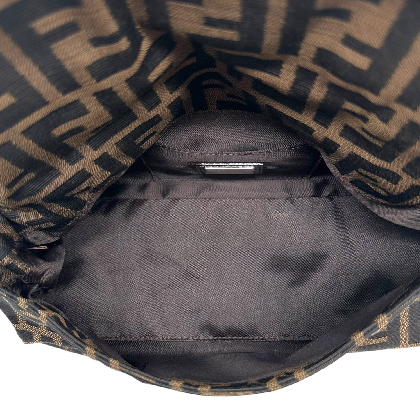 Fendi East West Zucca Baguette Bag