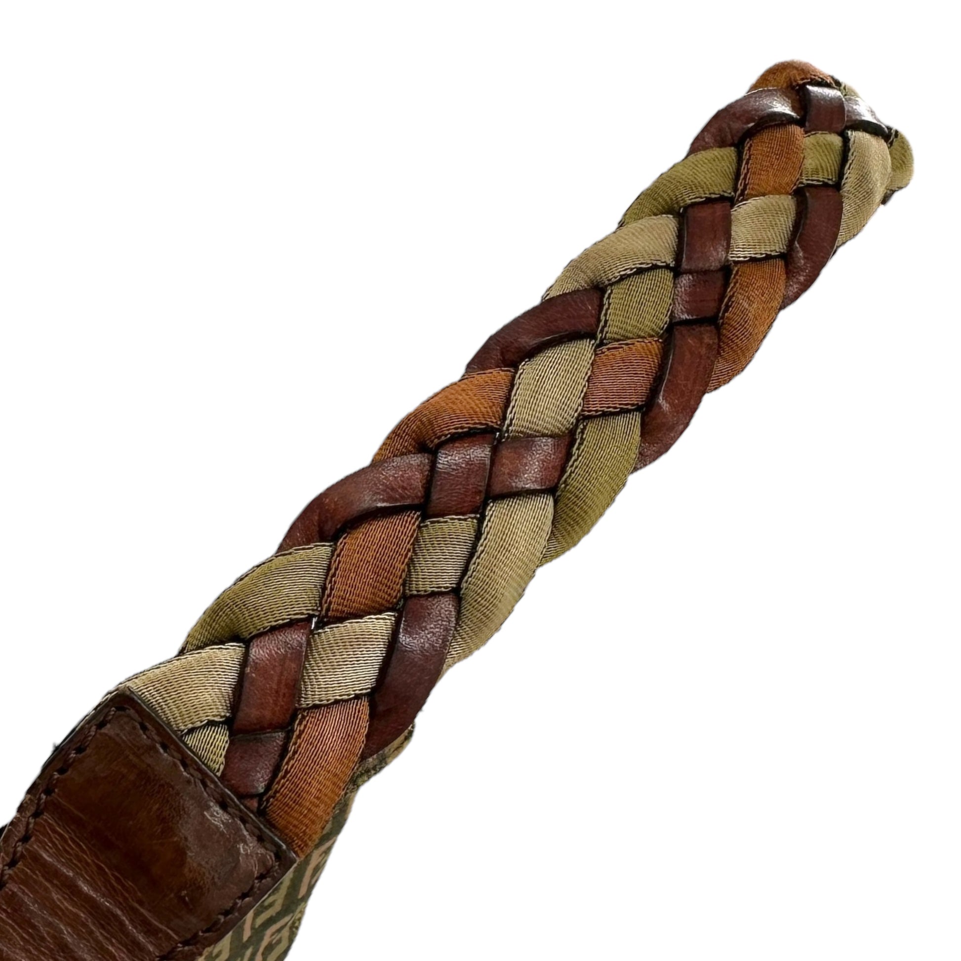 Fendi Multicolor Zucchino Braided Strap Shoulder Bag - Outfit Repeater