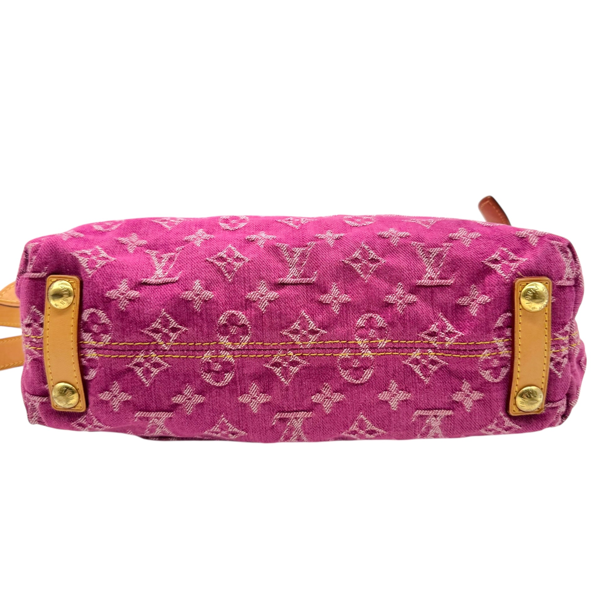 Louis Vuitton Pink Denim Monogram Baggy PM Crossbody Bag - Outfit Repeater