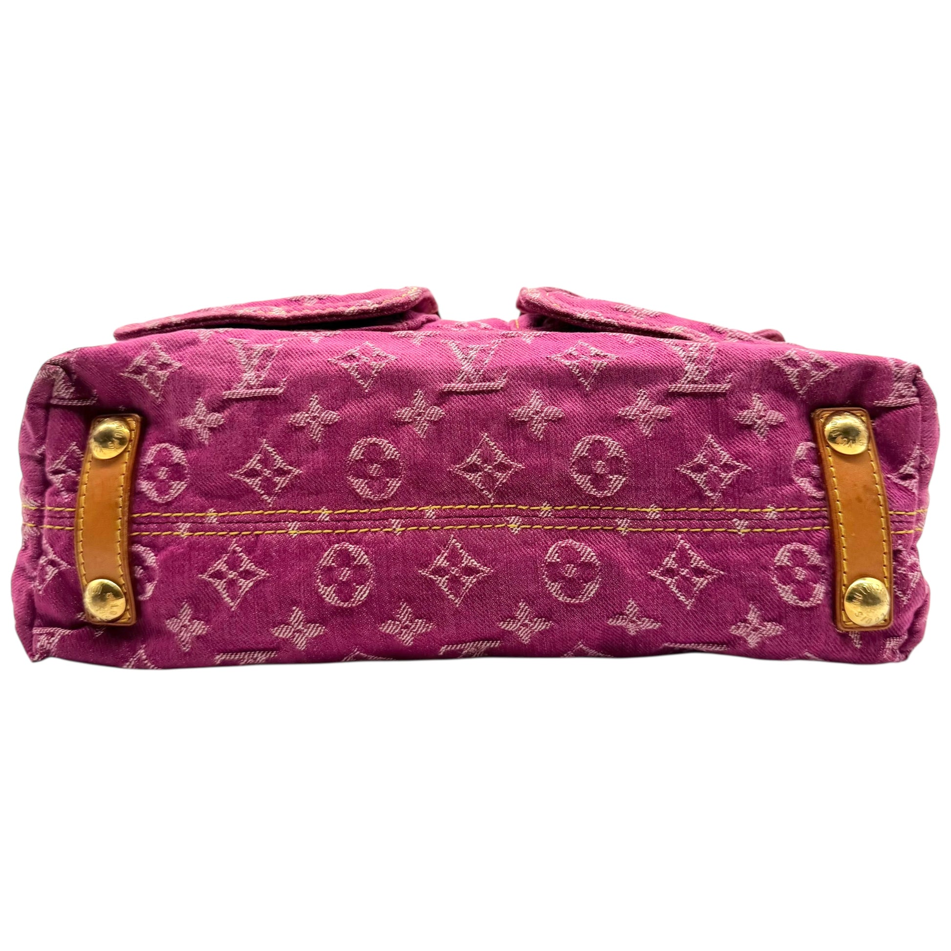 Louis Vuitton Pink Denim Monogram Baggy PM Shoulder Bag - Outfit Repeater