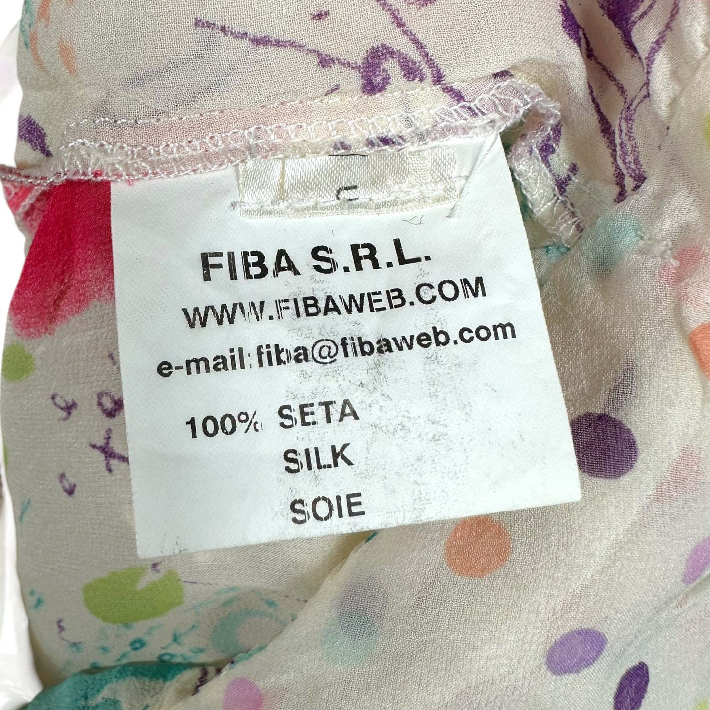 Emmanuel Unagro Fever Silk Floral Print Cropped Blouse